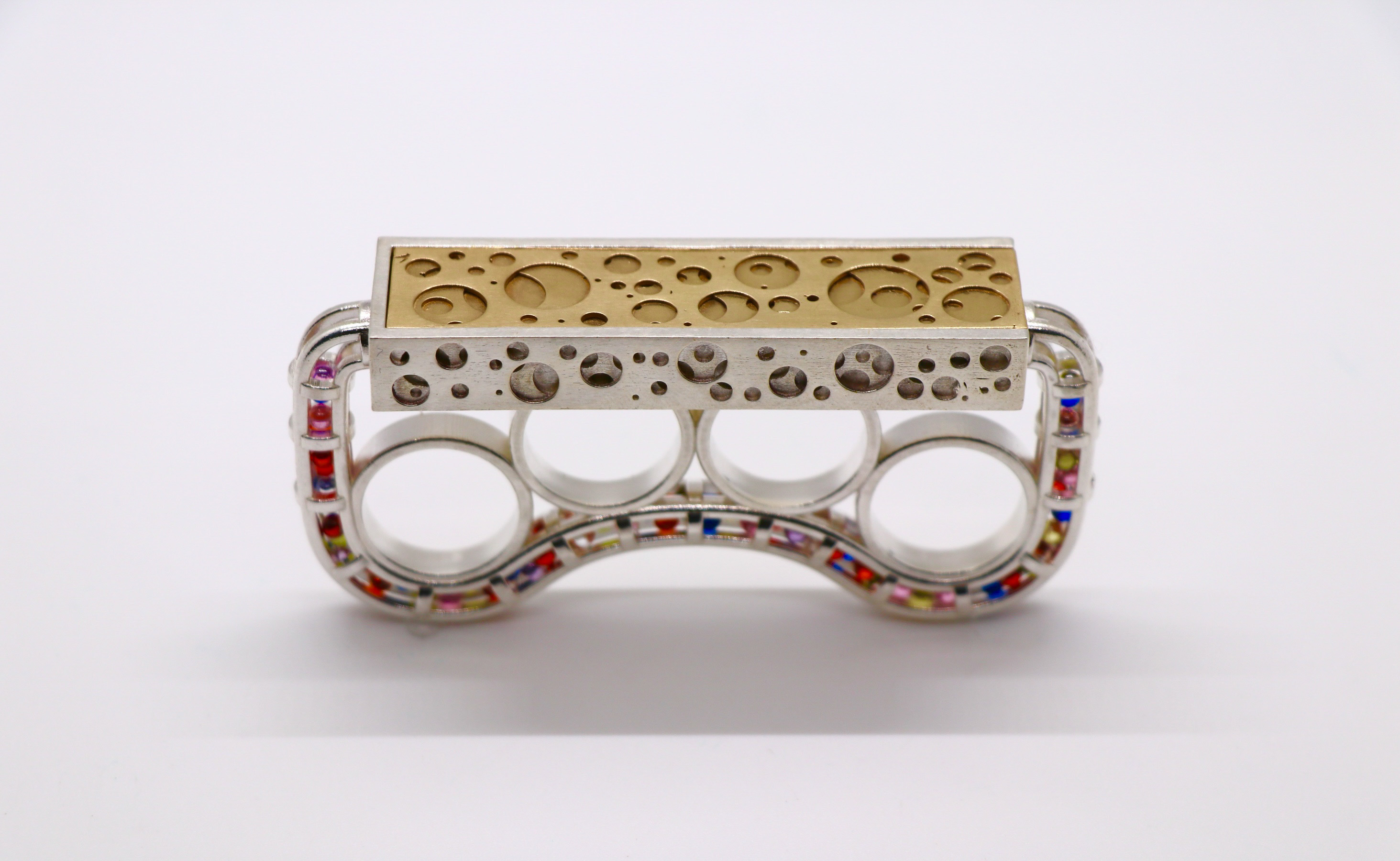 Brass Knuckles-shaped Ring