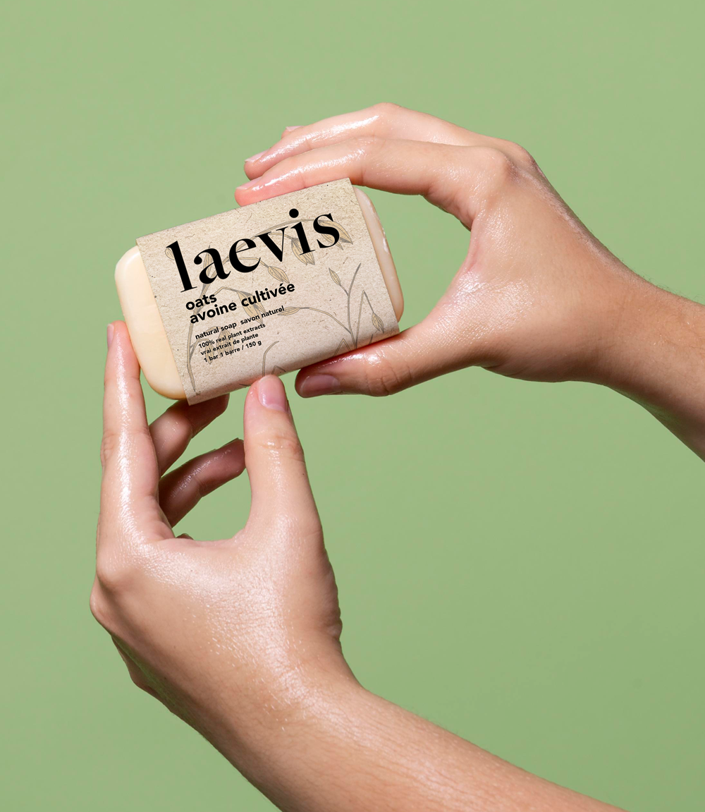 laevis Natural Soap Bar Branding + Packaging