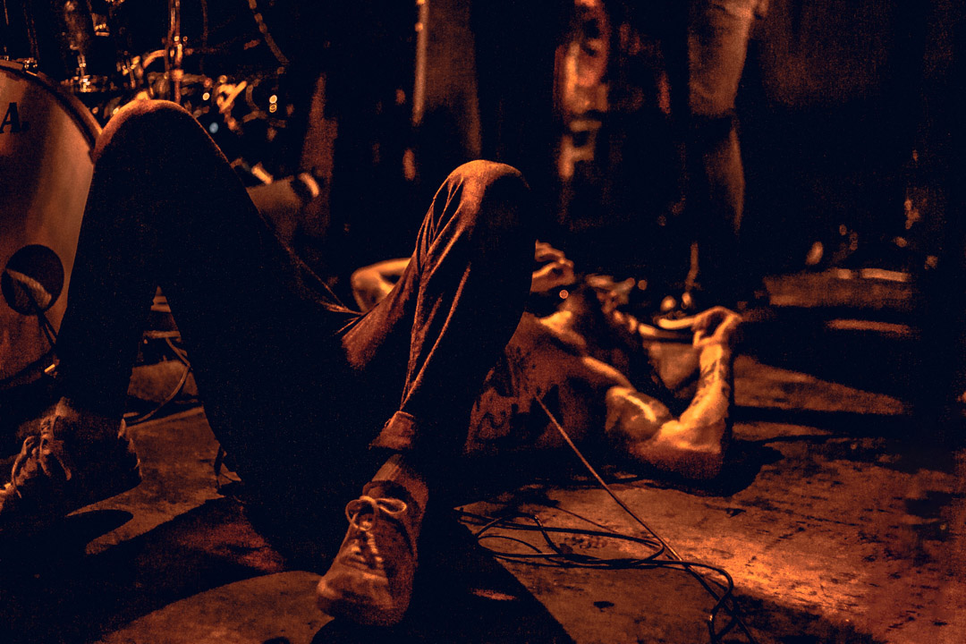 Lawrence Taylor of While She Sleeps @ Hard Luck Bar, February 29, 2020.