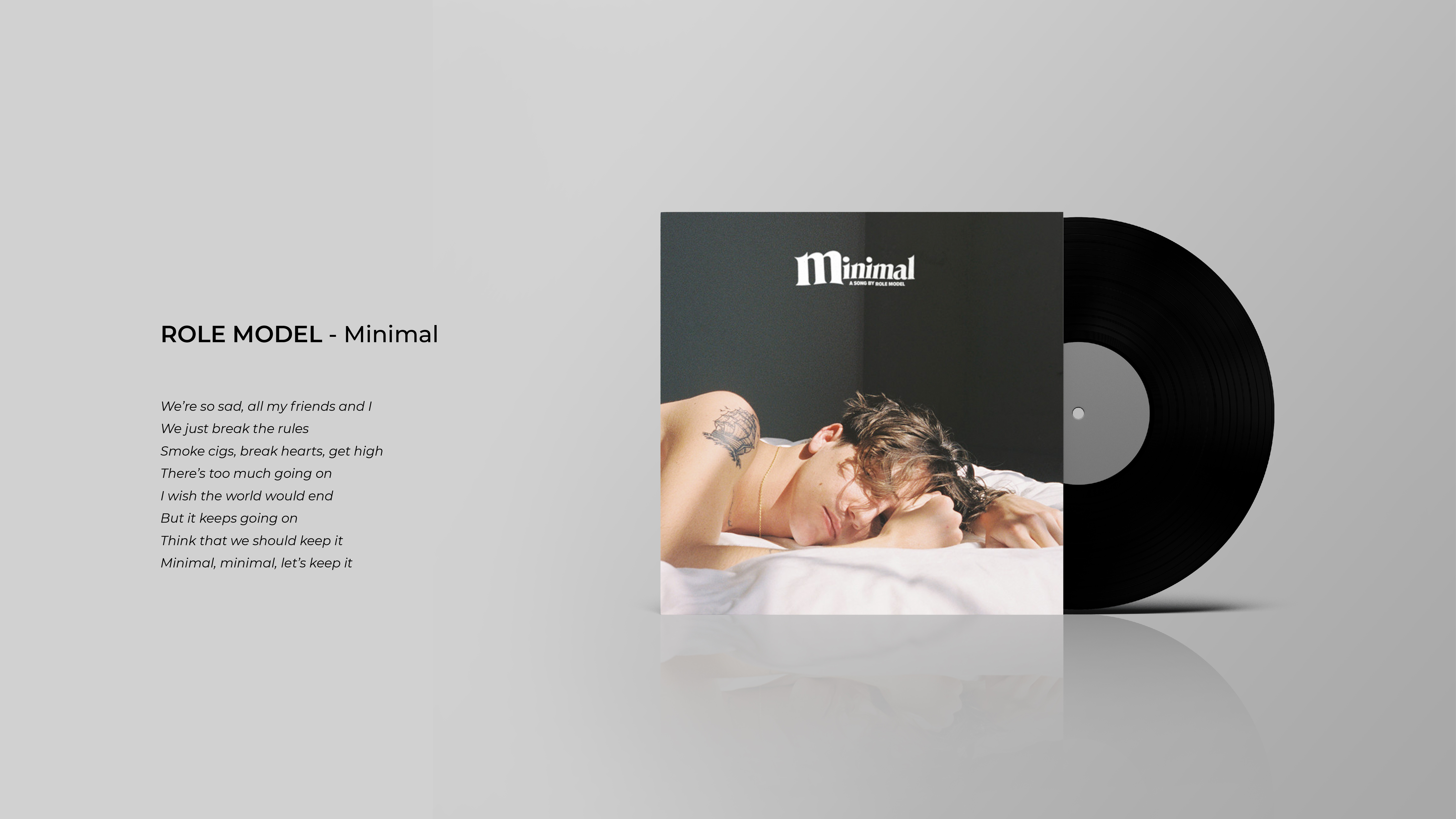 Typographic Poster : MINIMAL