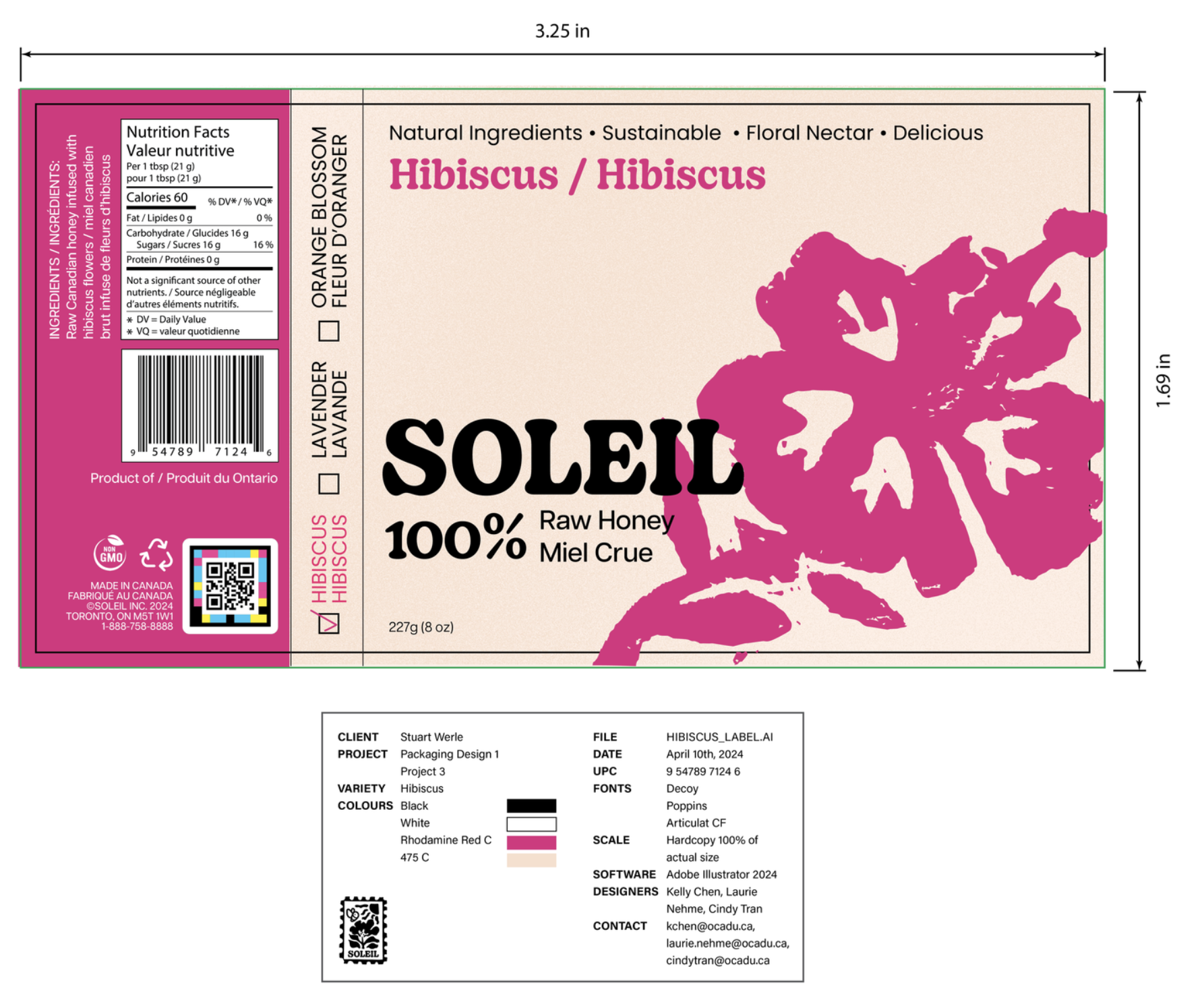 Soleil - Sustainable Honey