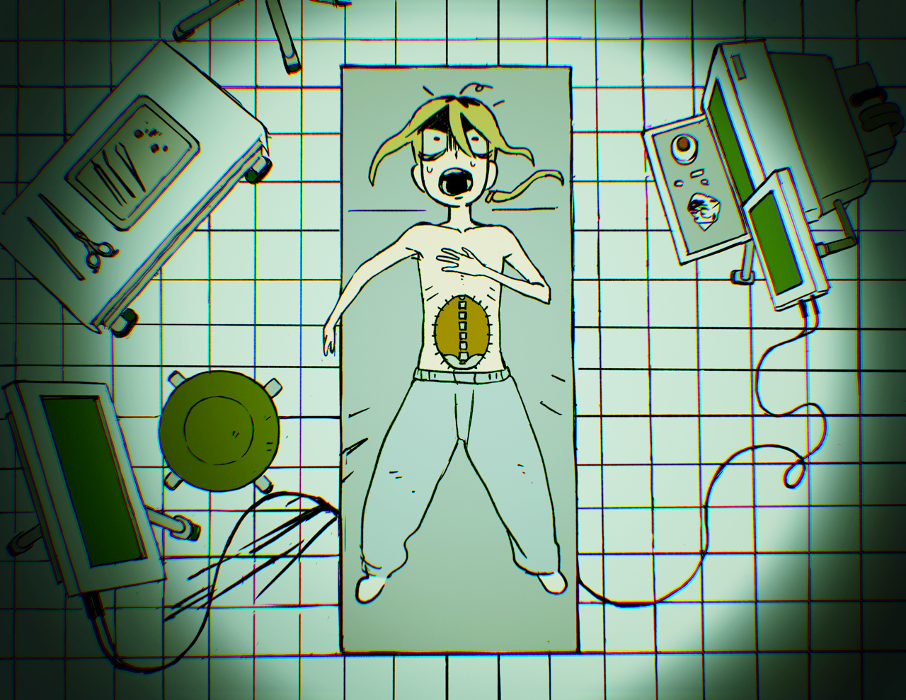 What remains below?