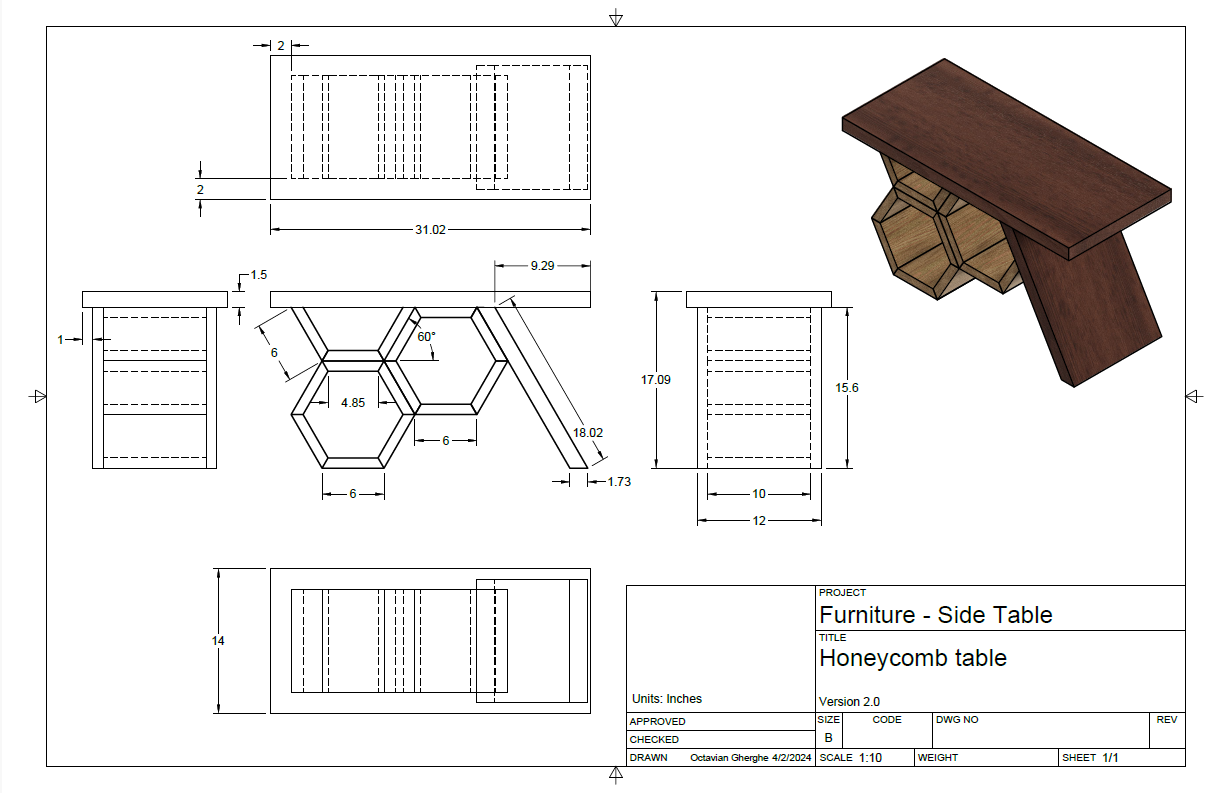 Honey Comb Table