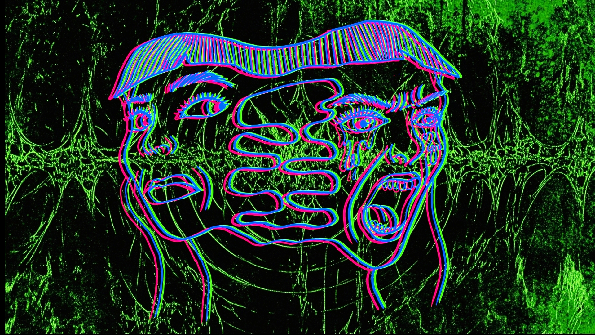 Loss of Self - Lenticular Digital Drawing