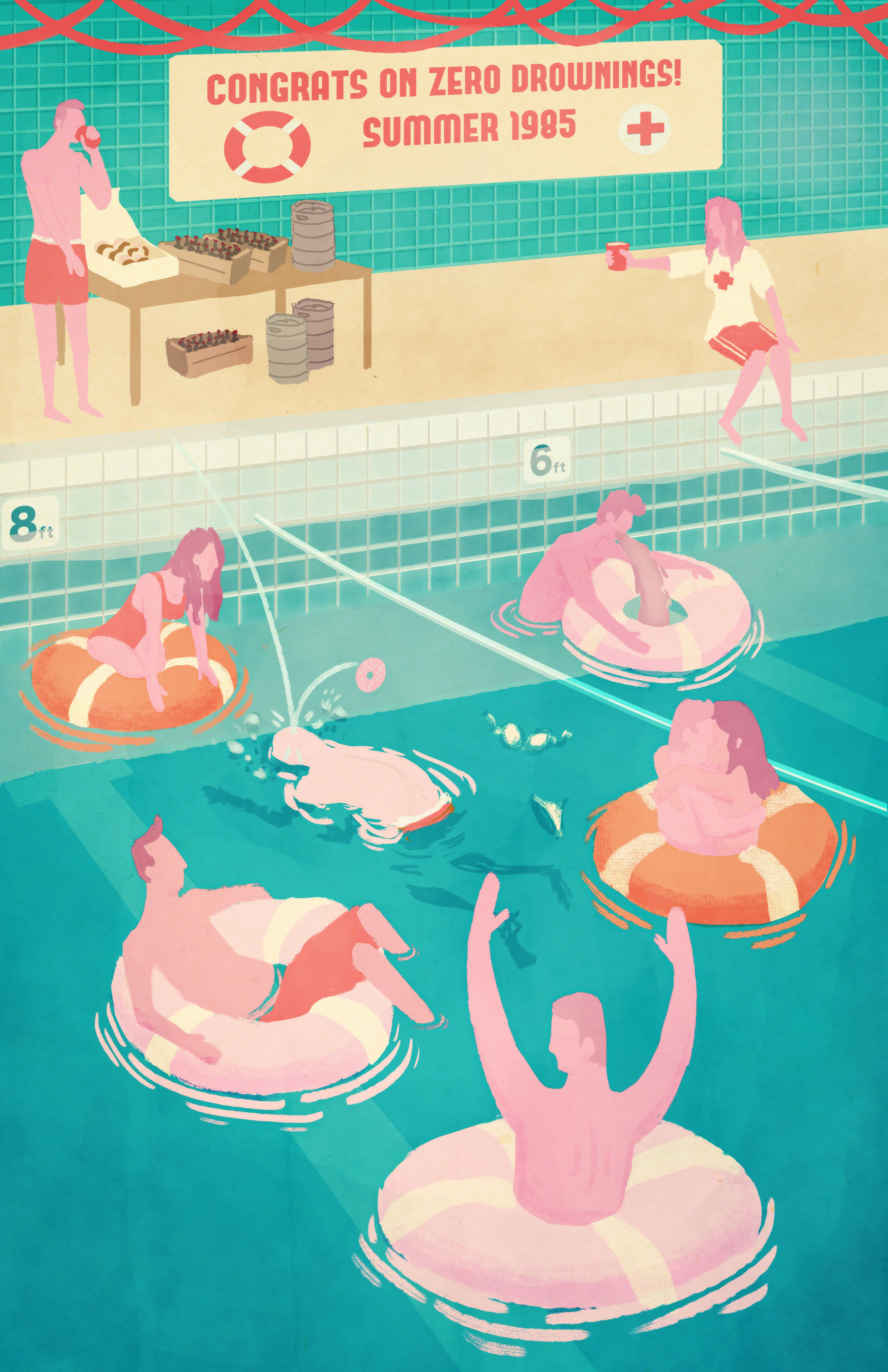 Man drowns at a lifeguard association party.