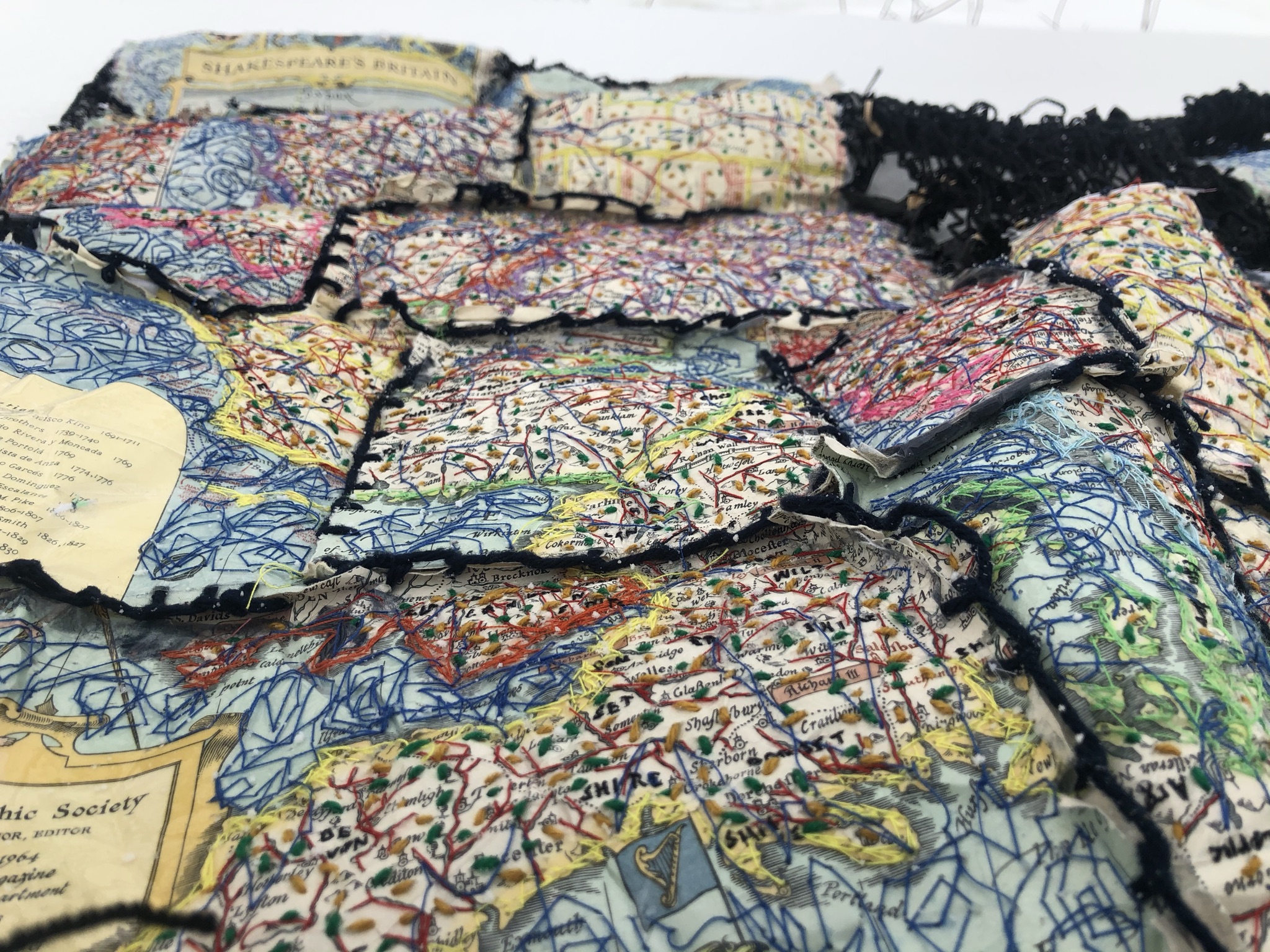 Misshapen new world map