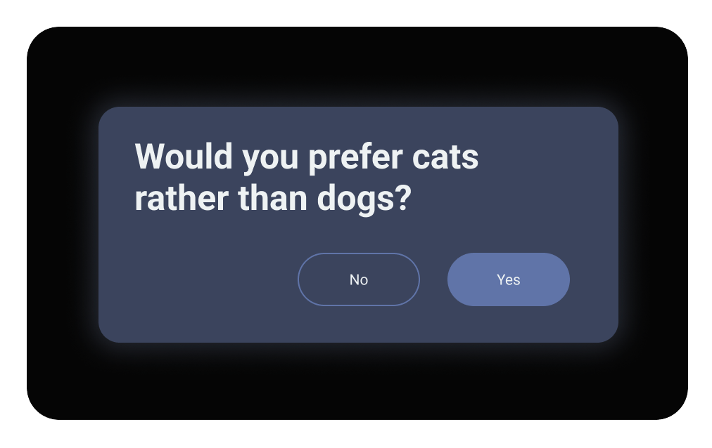 Sample question dark mode