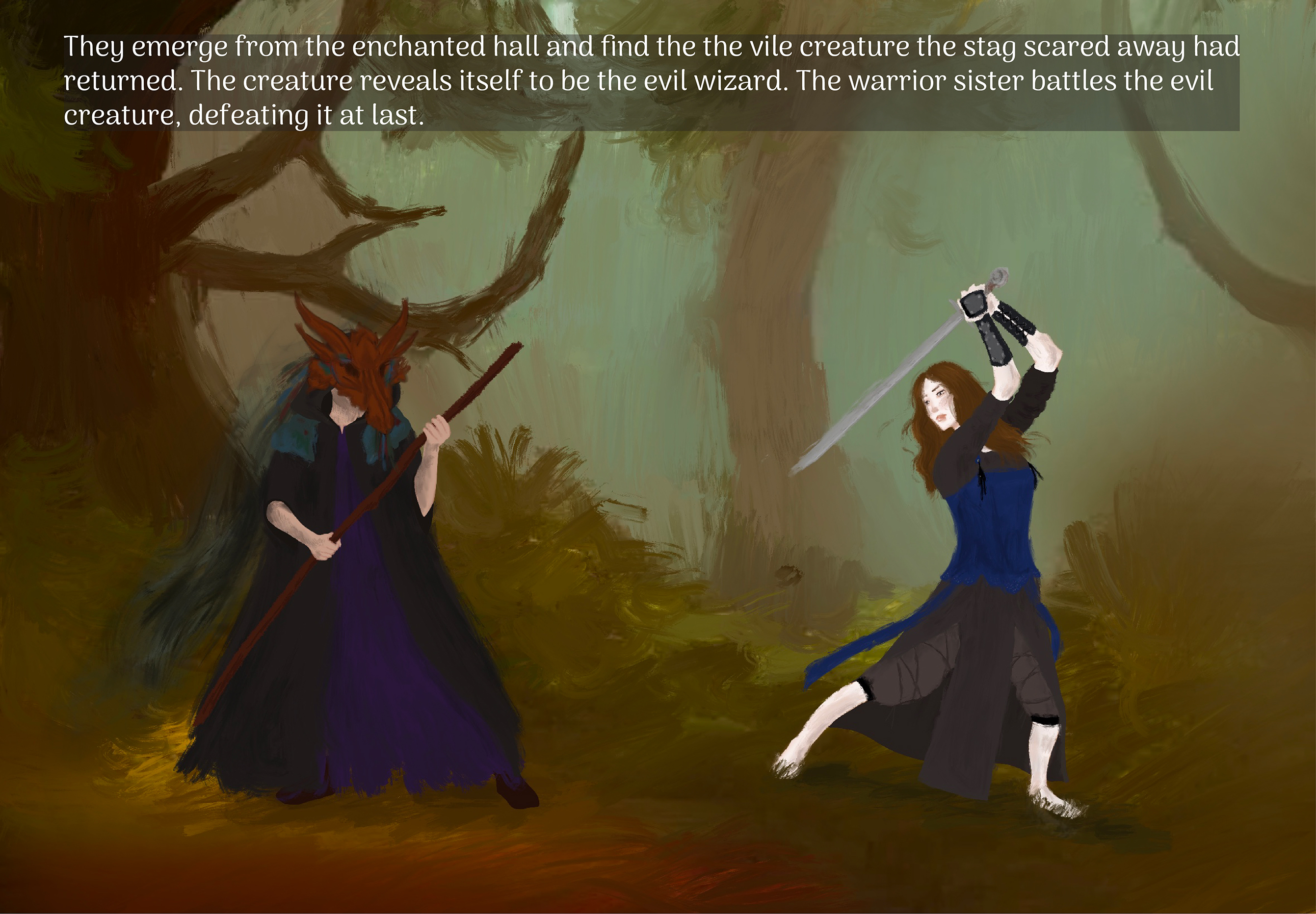 “The Crystal Coffin” - The Illustrated Story Scene 8