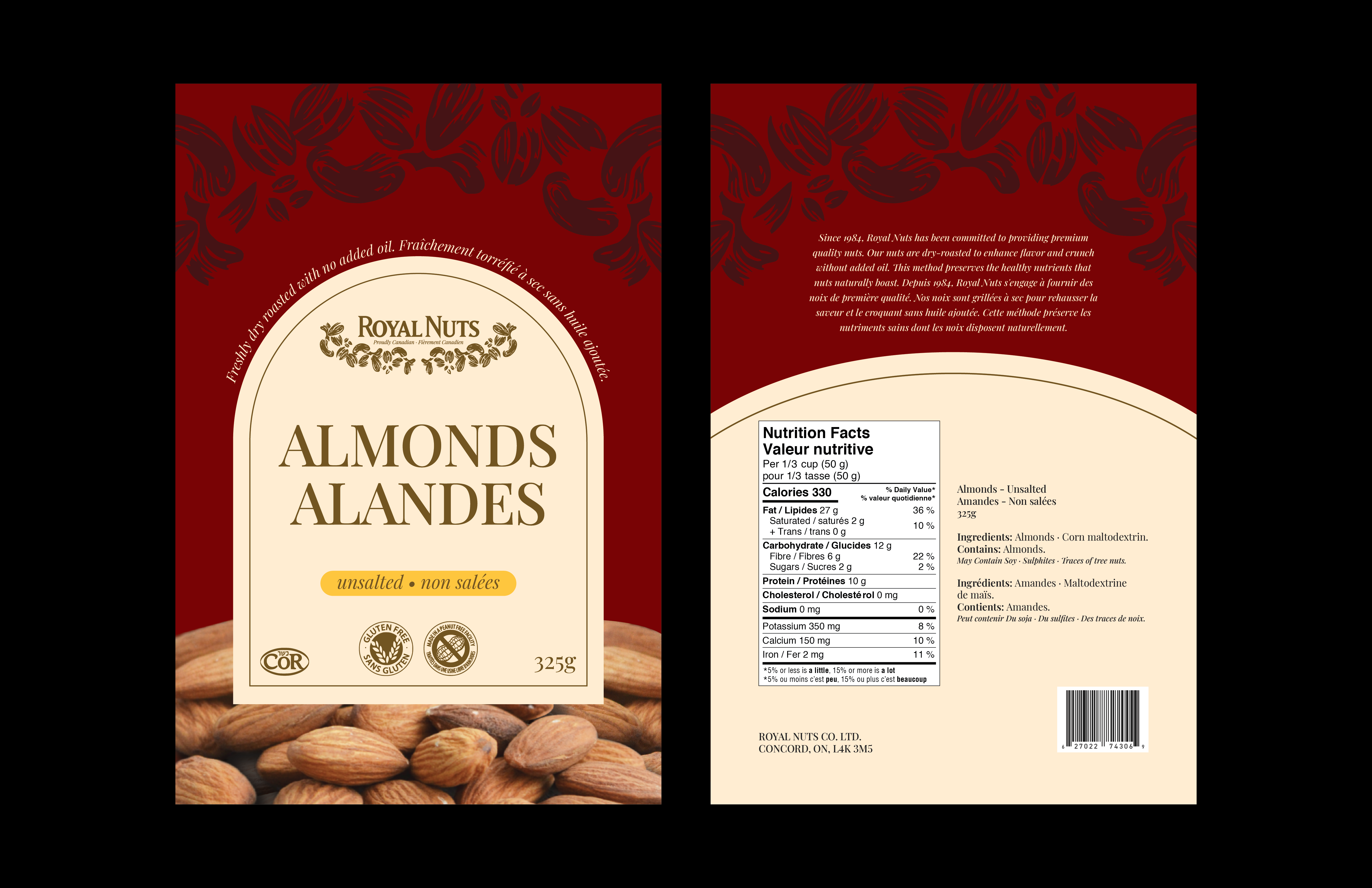 Royal Nuts Packaging Redesign