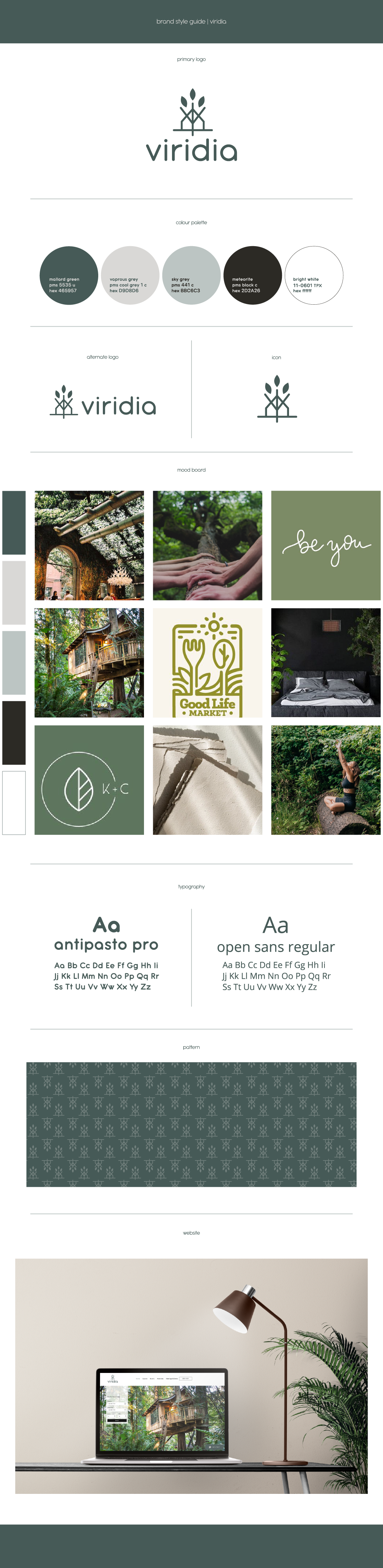 Viridia- Green Hotel Brand Identity