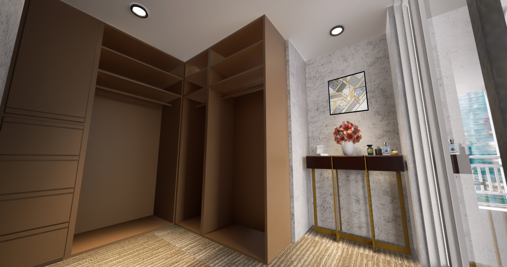 Residential Penthouse Condo - Master Bedroom Closet