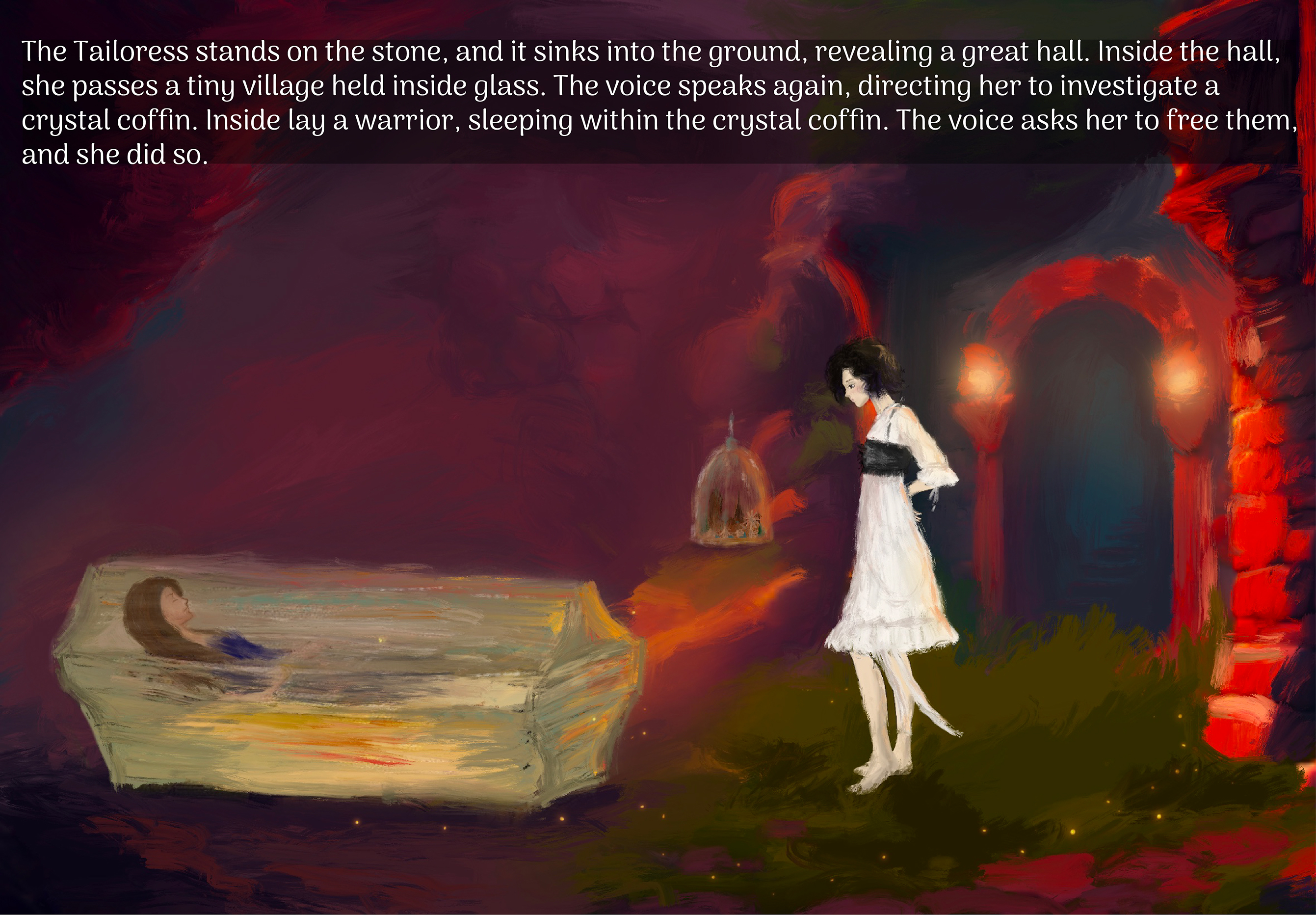 “The Crystal Coffin” - The Illustrated Story Scene 6