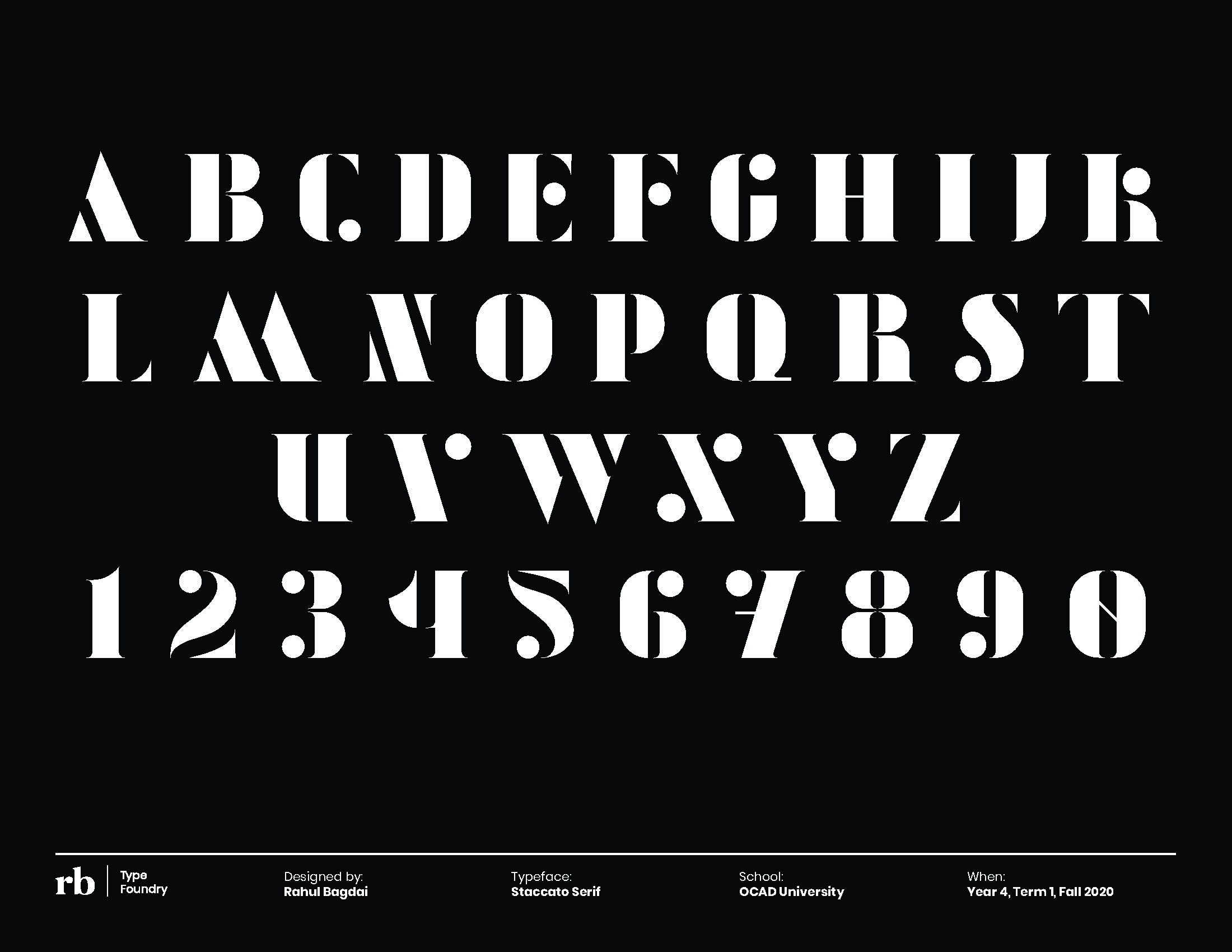 Staccato Typeface