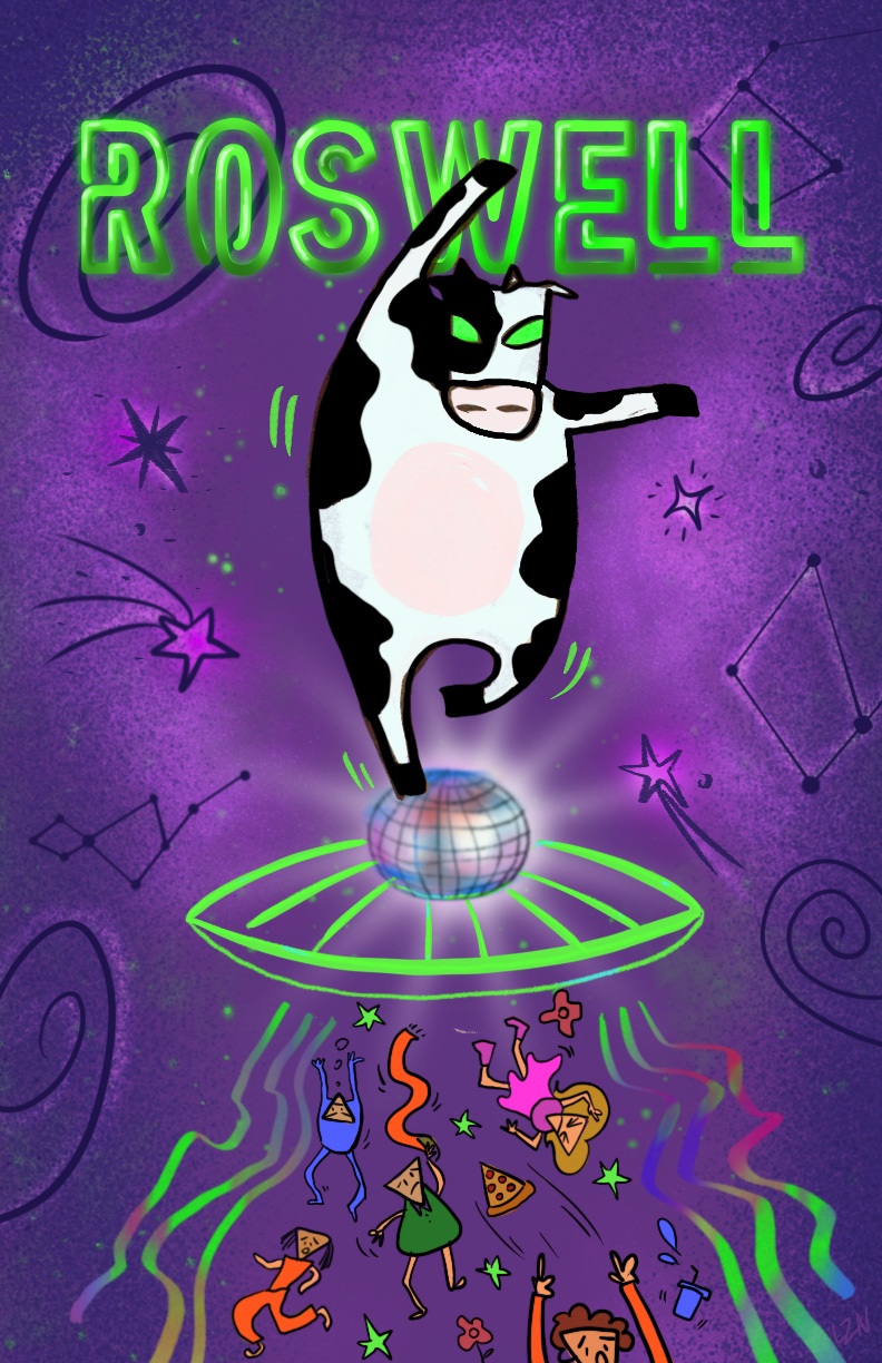 Tourist Trap Poster and Post Card for Roswell