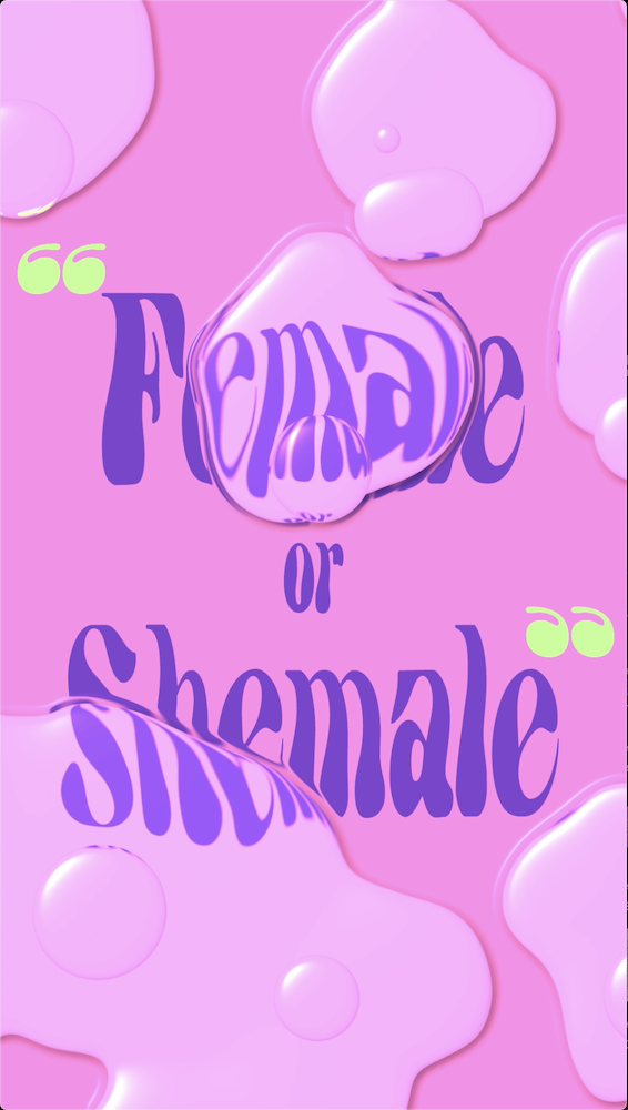 Breaking the Illusion: Exposing Misogyny and Transphobia in Mainstream Drag Media through Kinetic Typography.