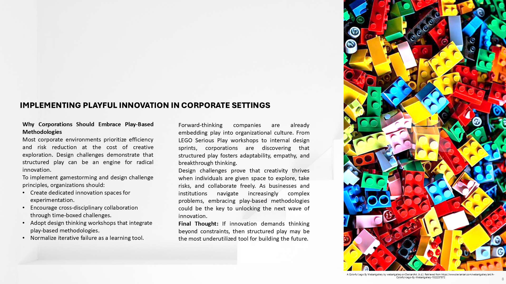 Innovation as Play: A Case Study