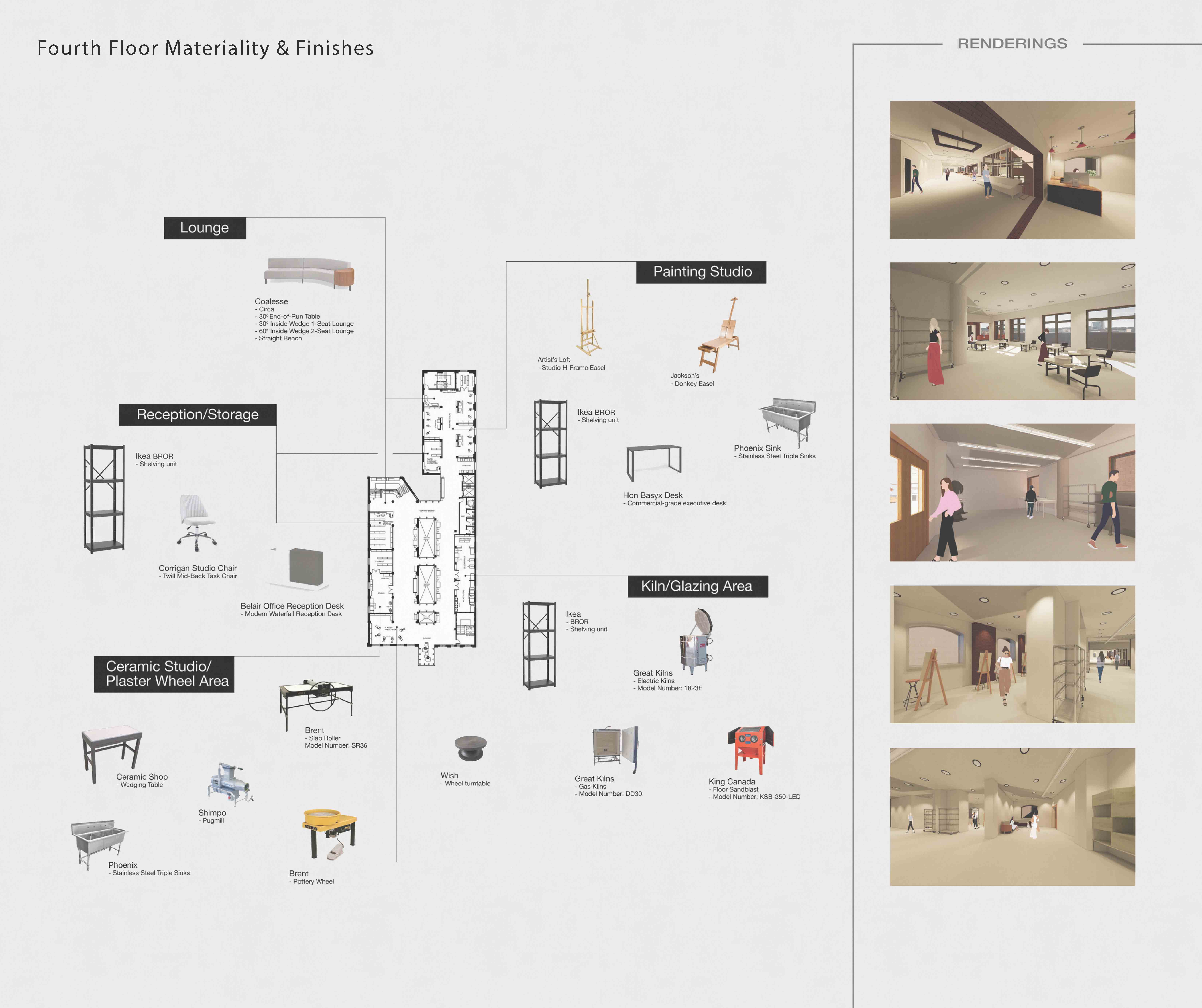 Fourth Floor Materiality & Finishes