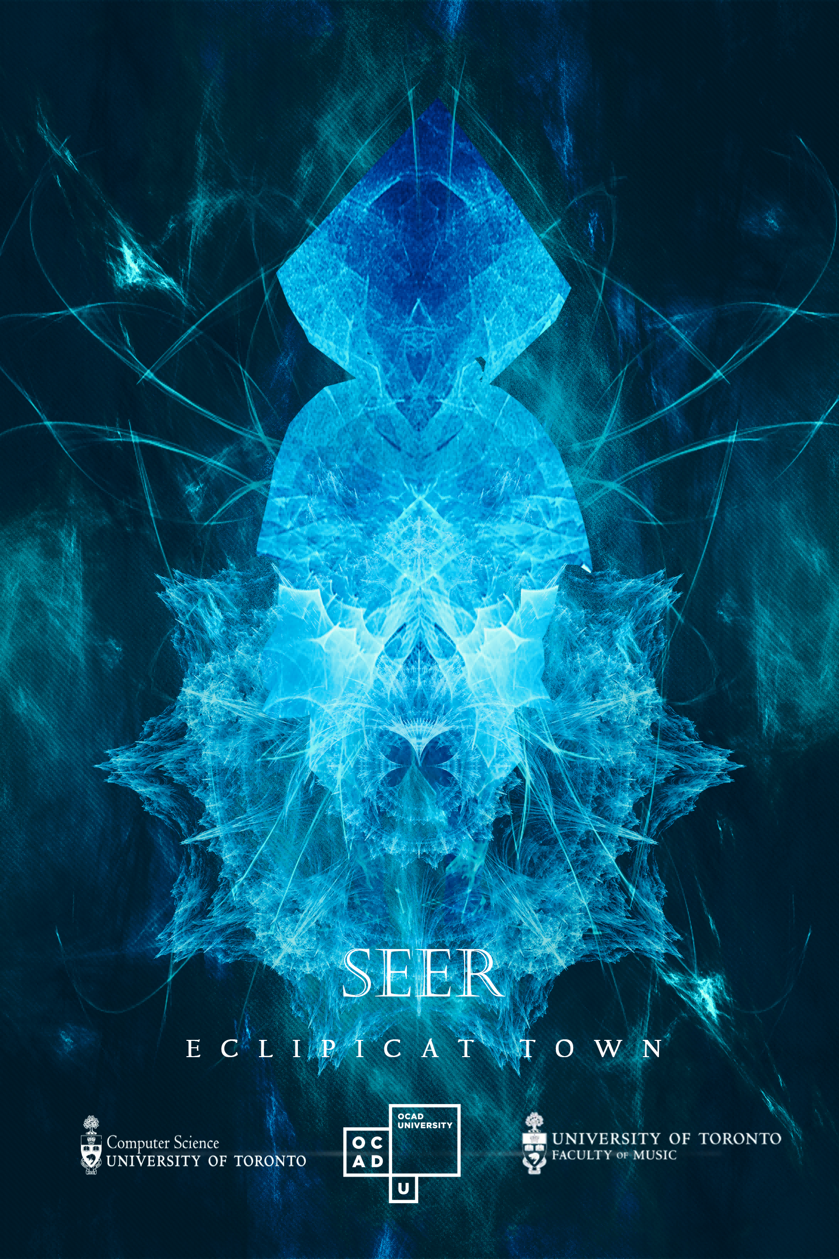 Ecliptica Town - Posters of five NPC characters