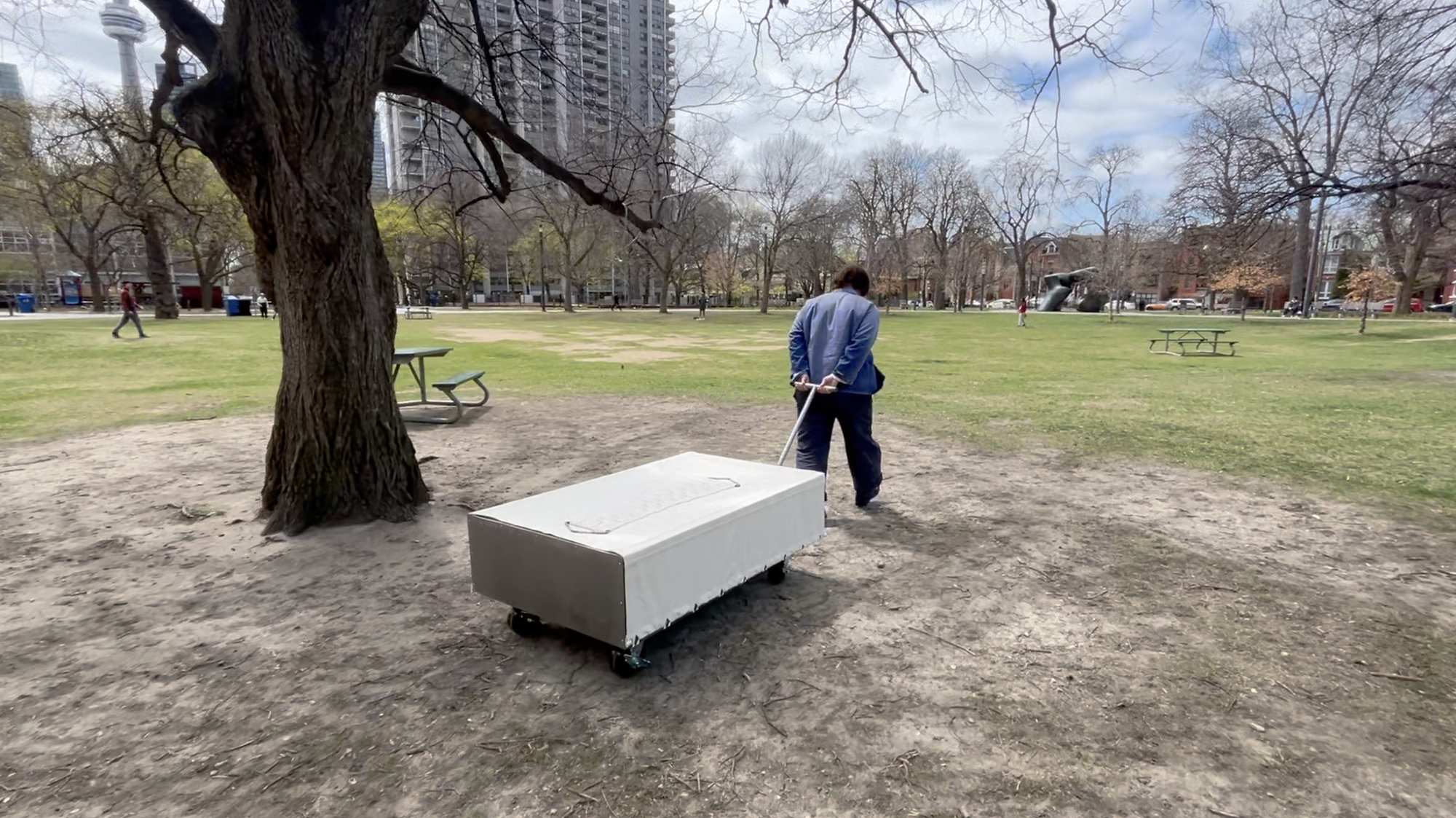 I'M TRYING TO TALK ABOUT GRIEF but with a swing a wagon and walking