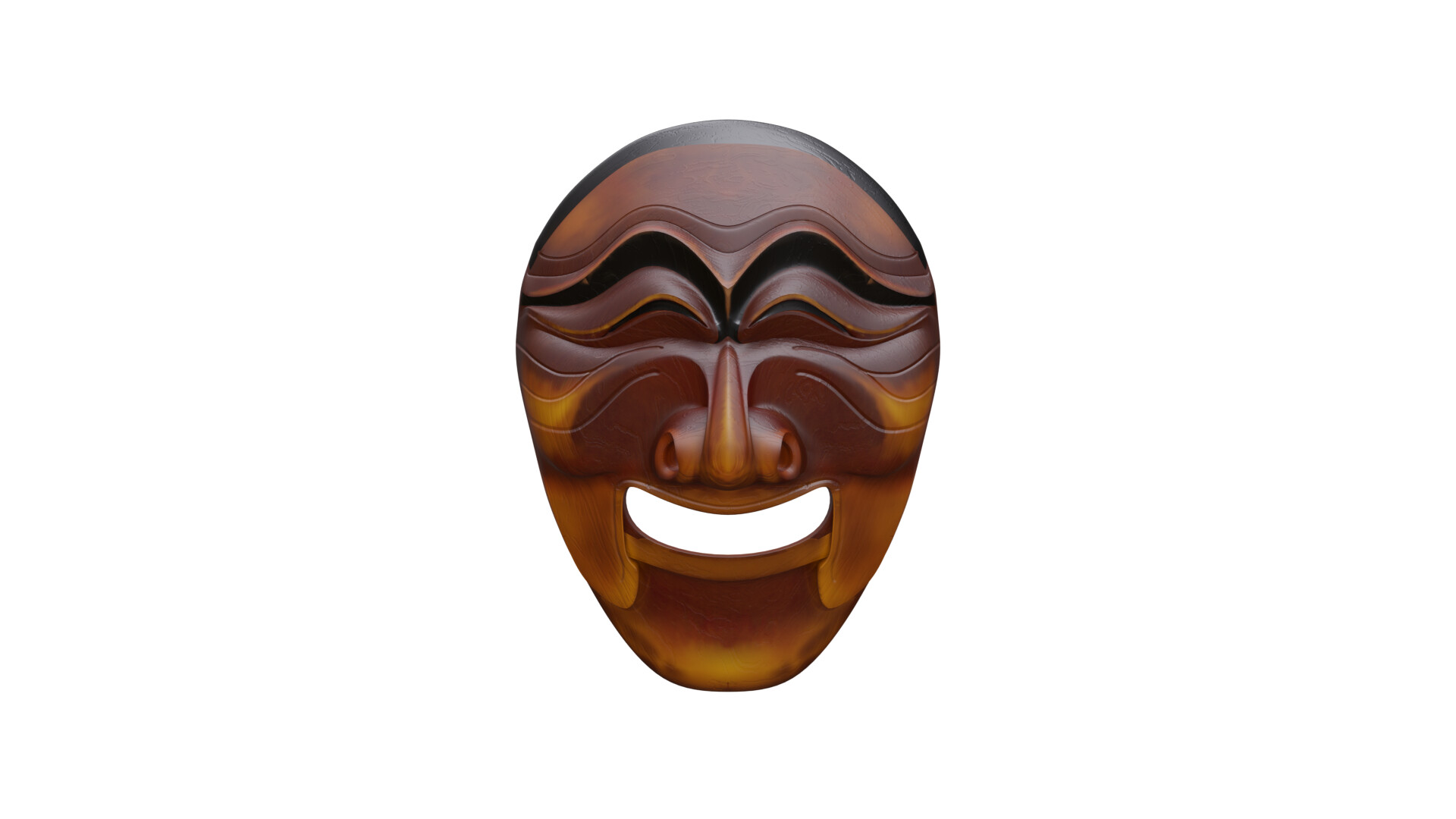 Yang Ban Korean Folk Mask - 3D Model