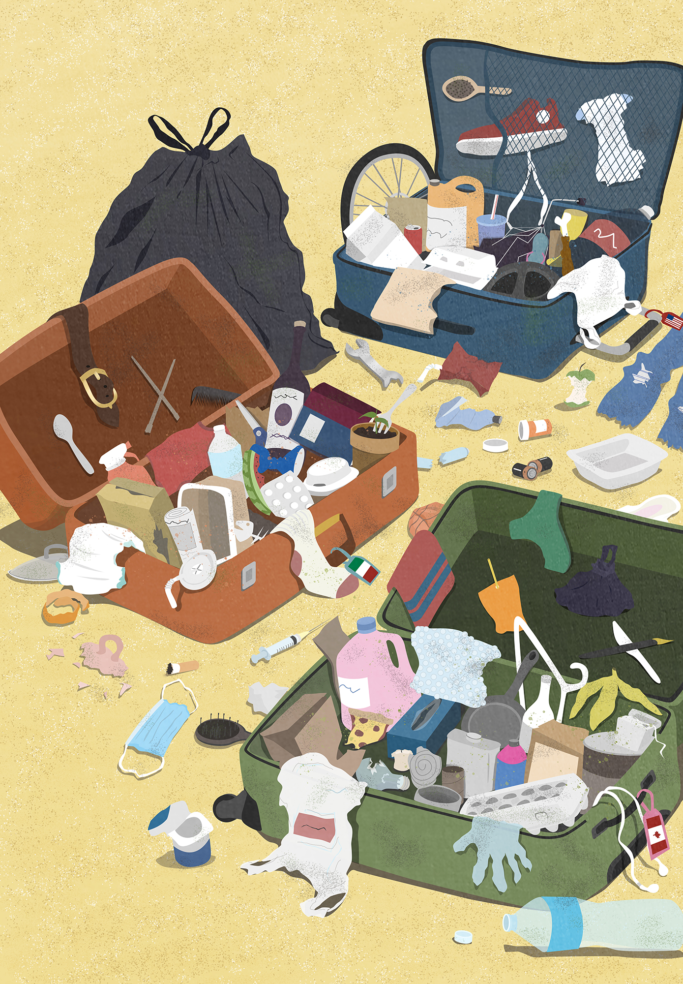 Suitcases As Landfills