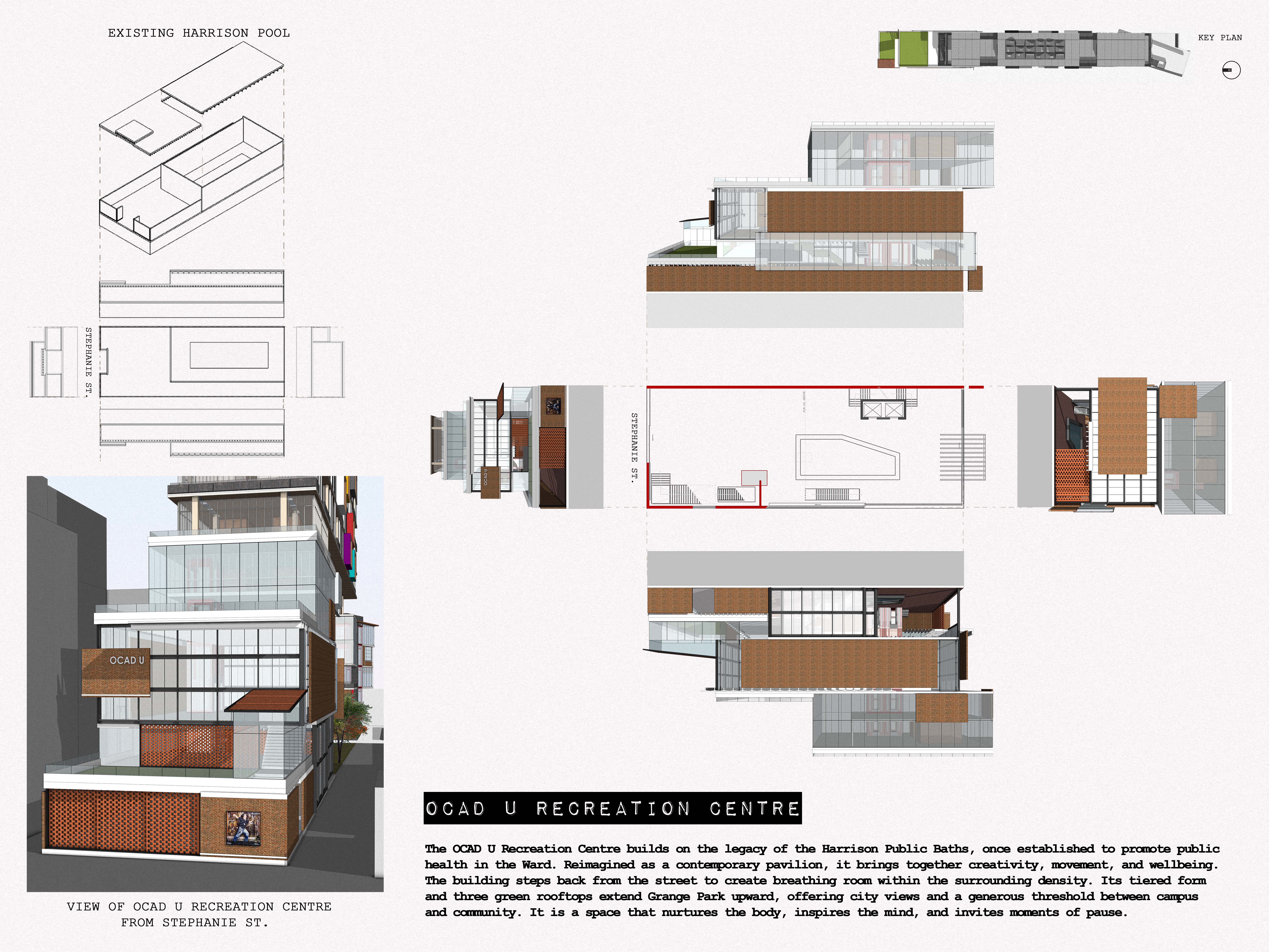 OCAD U Recreation Centre Existing Building & Exterior Elevations