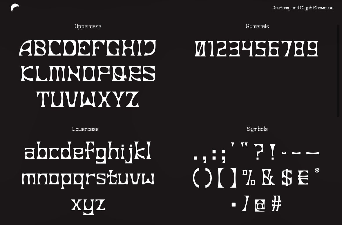 Ecliptica - typeface design