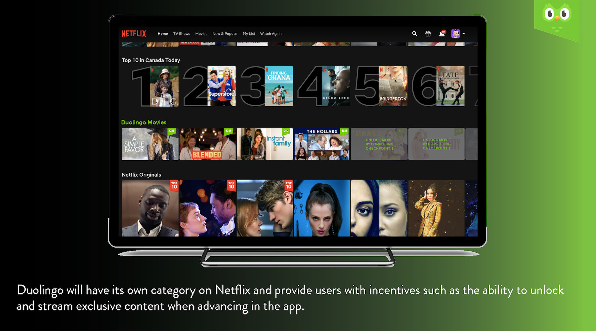 Duolingo x Netflix