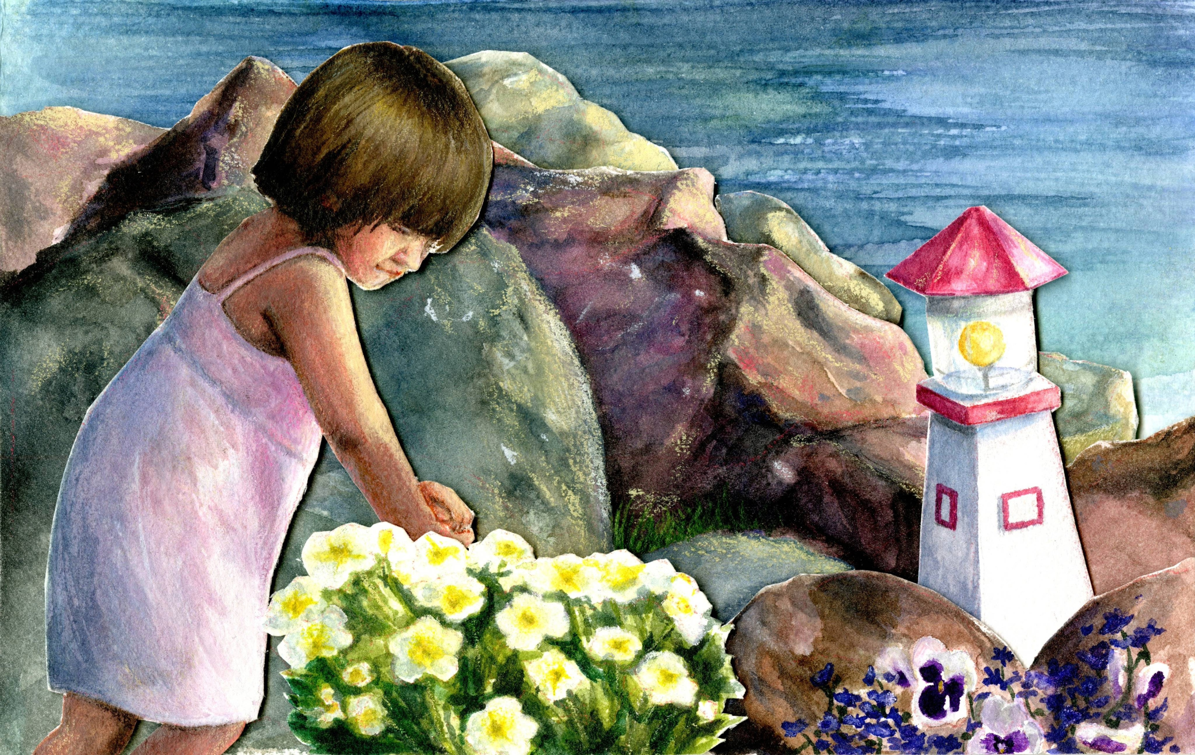 Girl Amongst Flowers