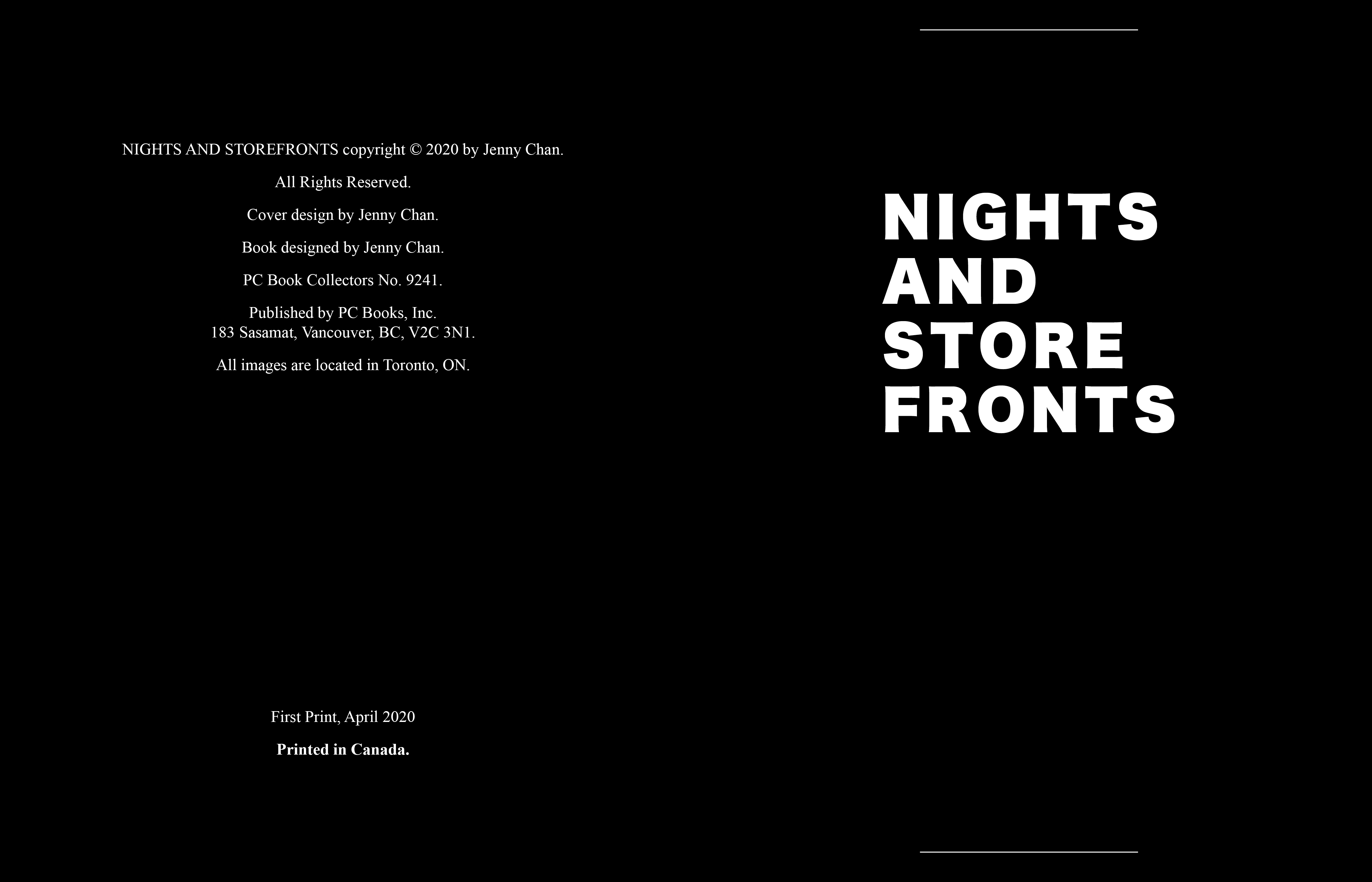 Nights and Storefronts - Environmental Typography