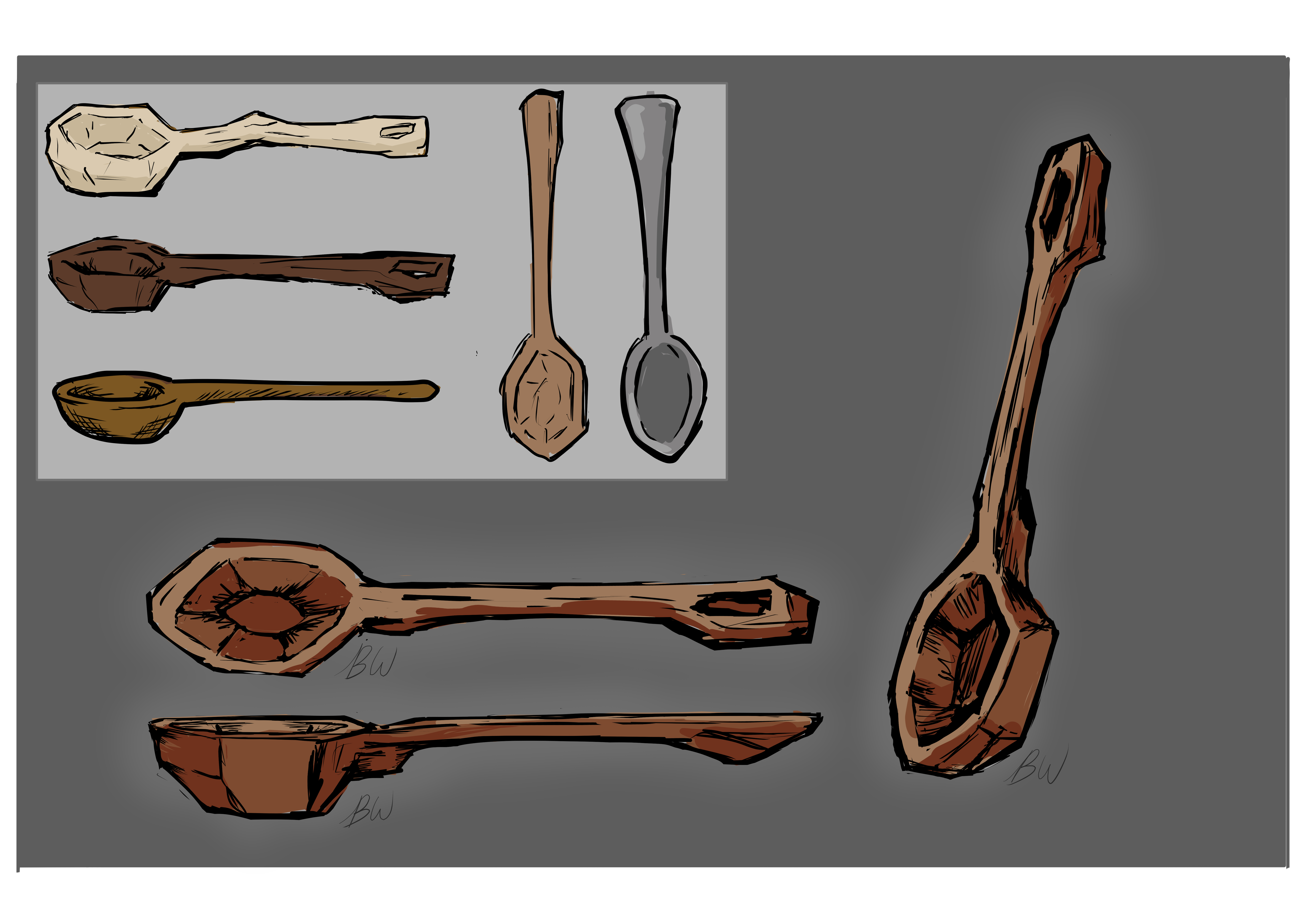 concept art spoons