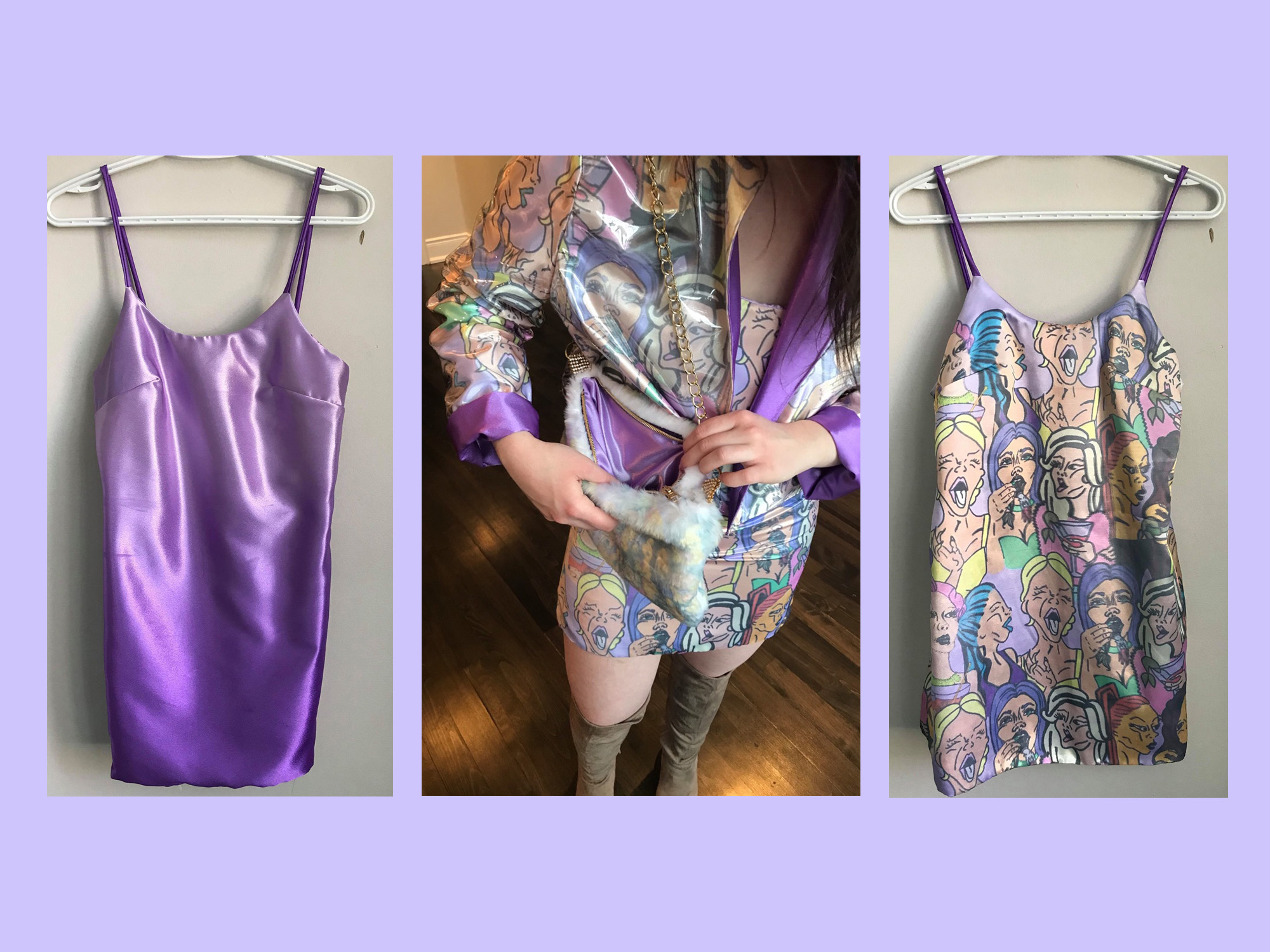 Reversible slip dress