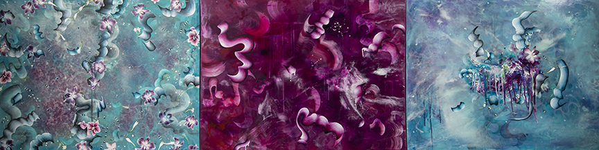 Acrylic and Mixed Media on Canvas Paintings