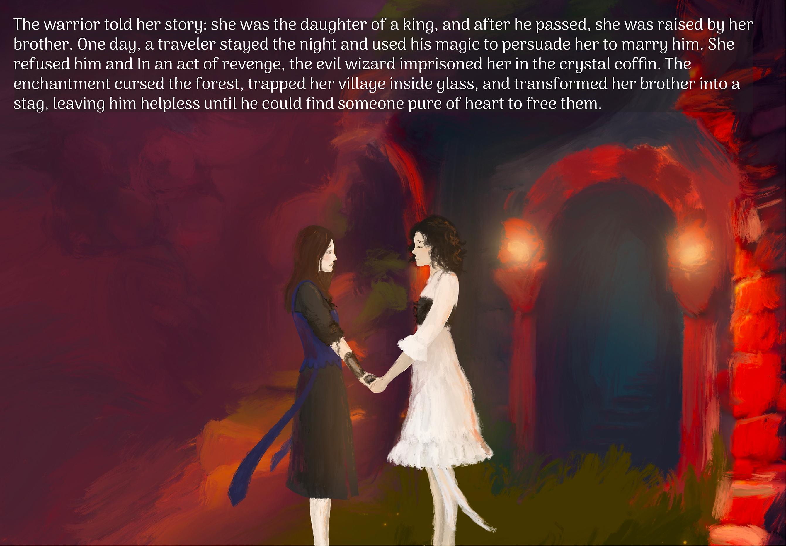 “The Crystal Coffin” - The Illustrated Story Scene 7