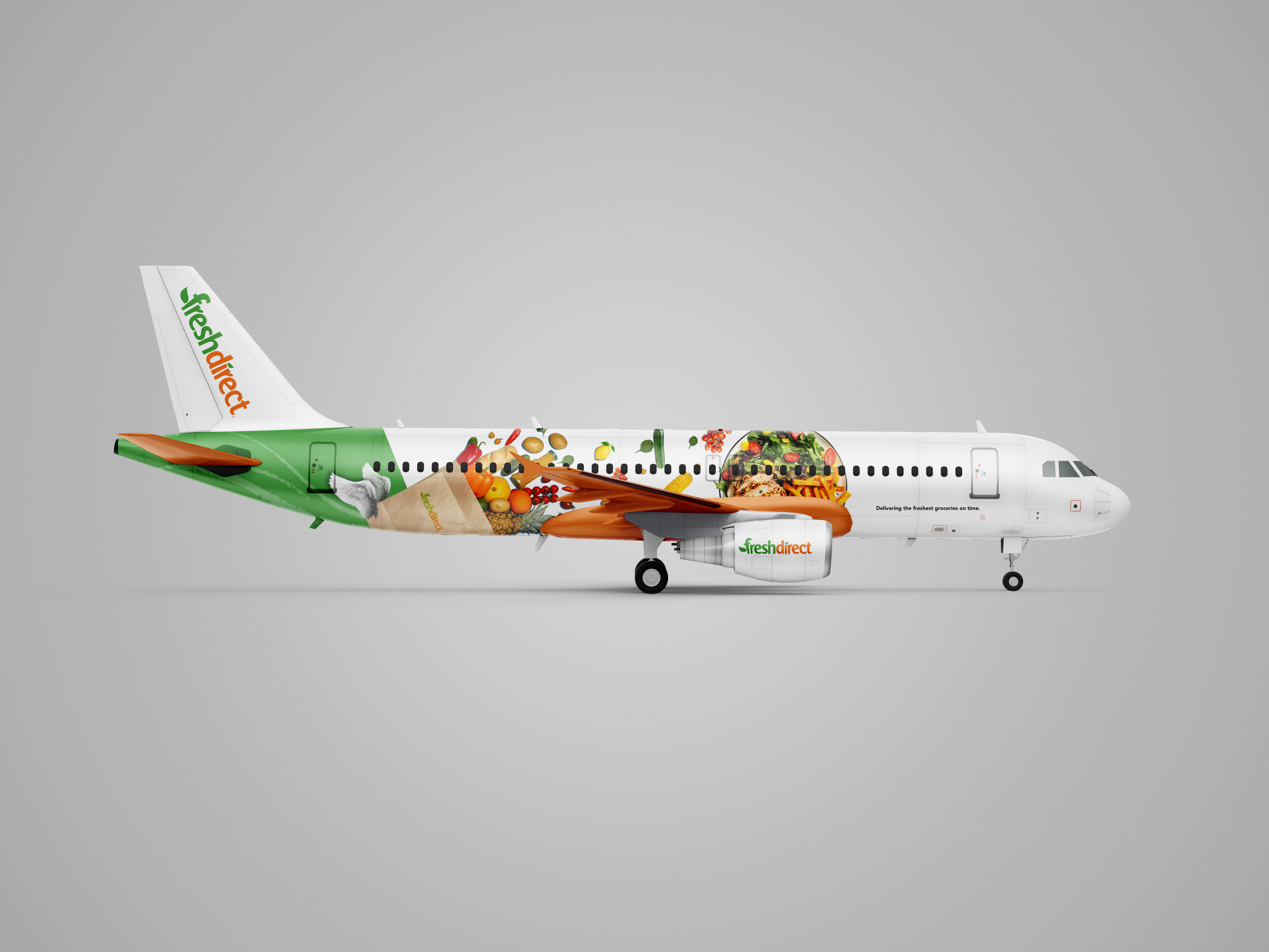 Fresh Direct Plane Advertising