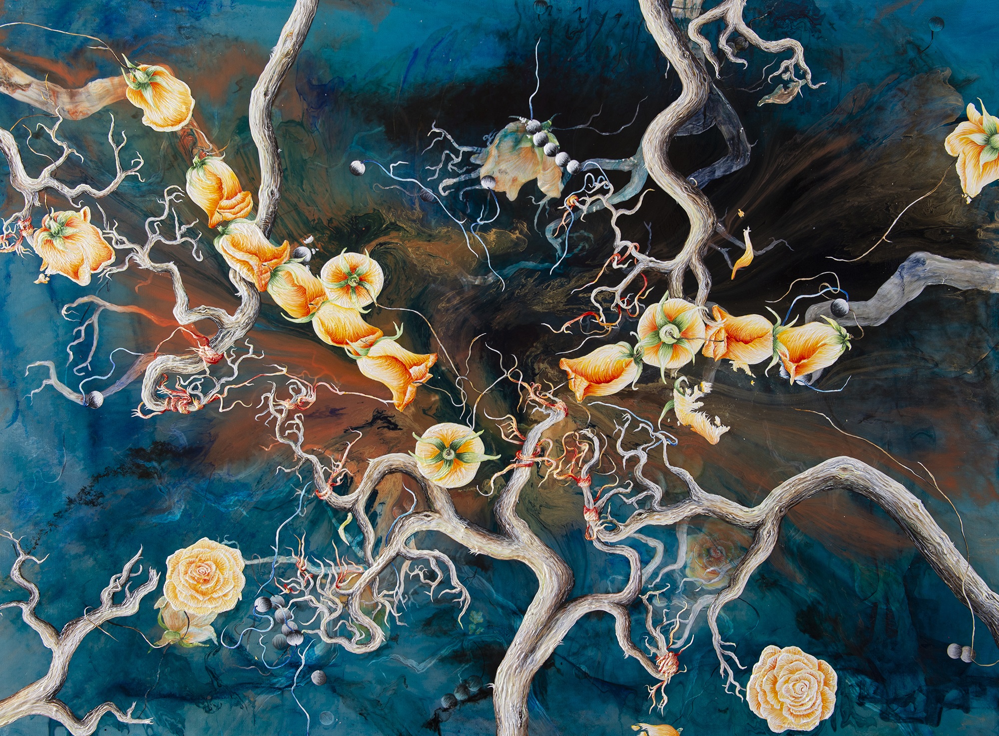 Acrylic and Mixed Media on Canvas Paintings