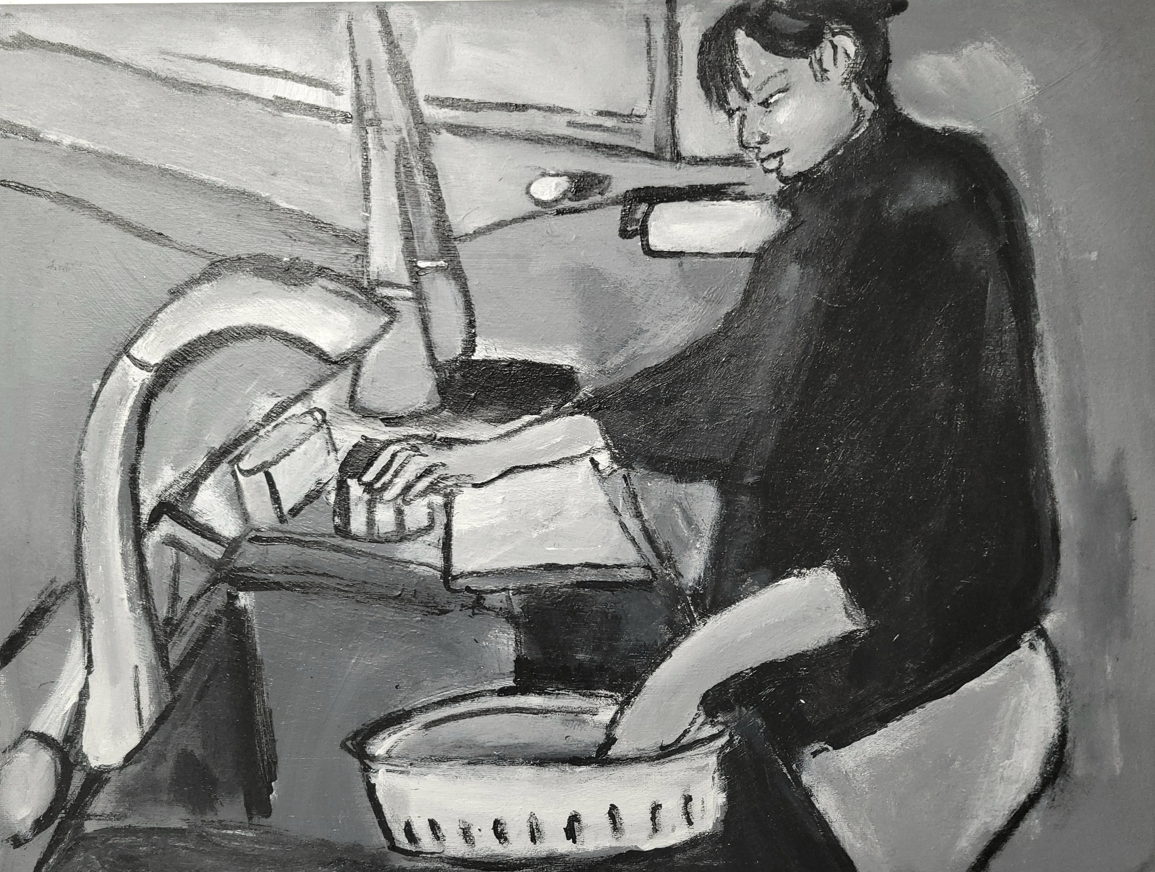 paghuhugas ng bigas / to wash the rice