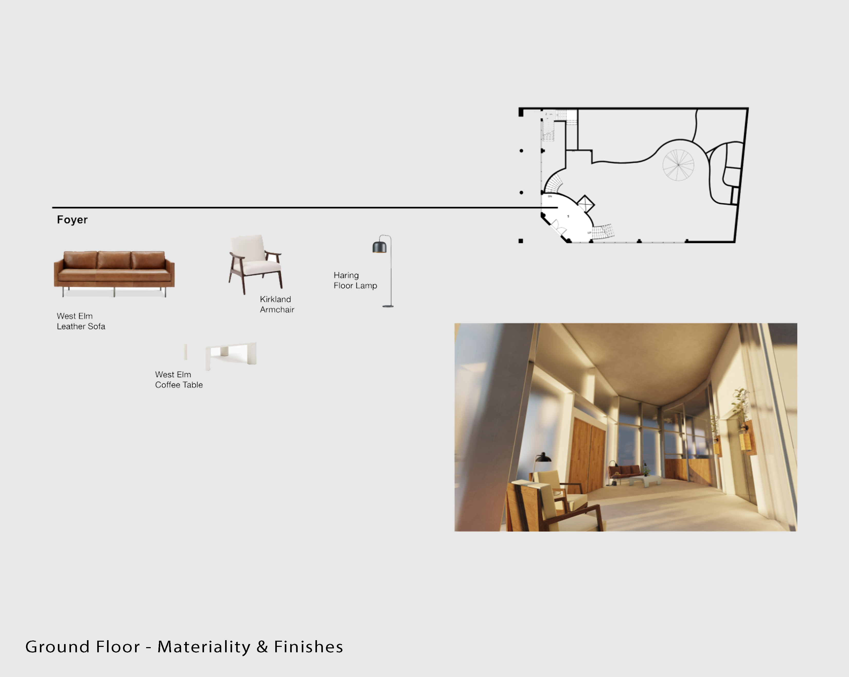 Ground Floor Materiality & Finishes