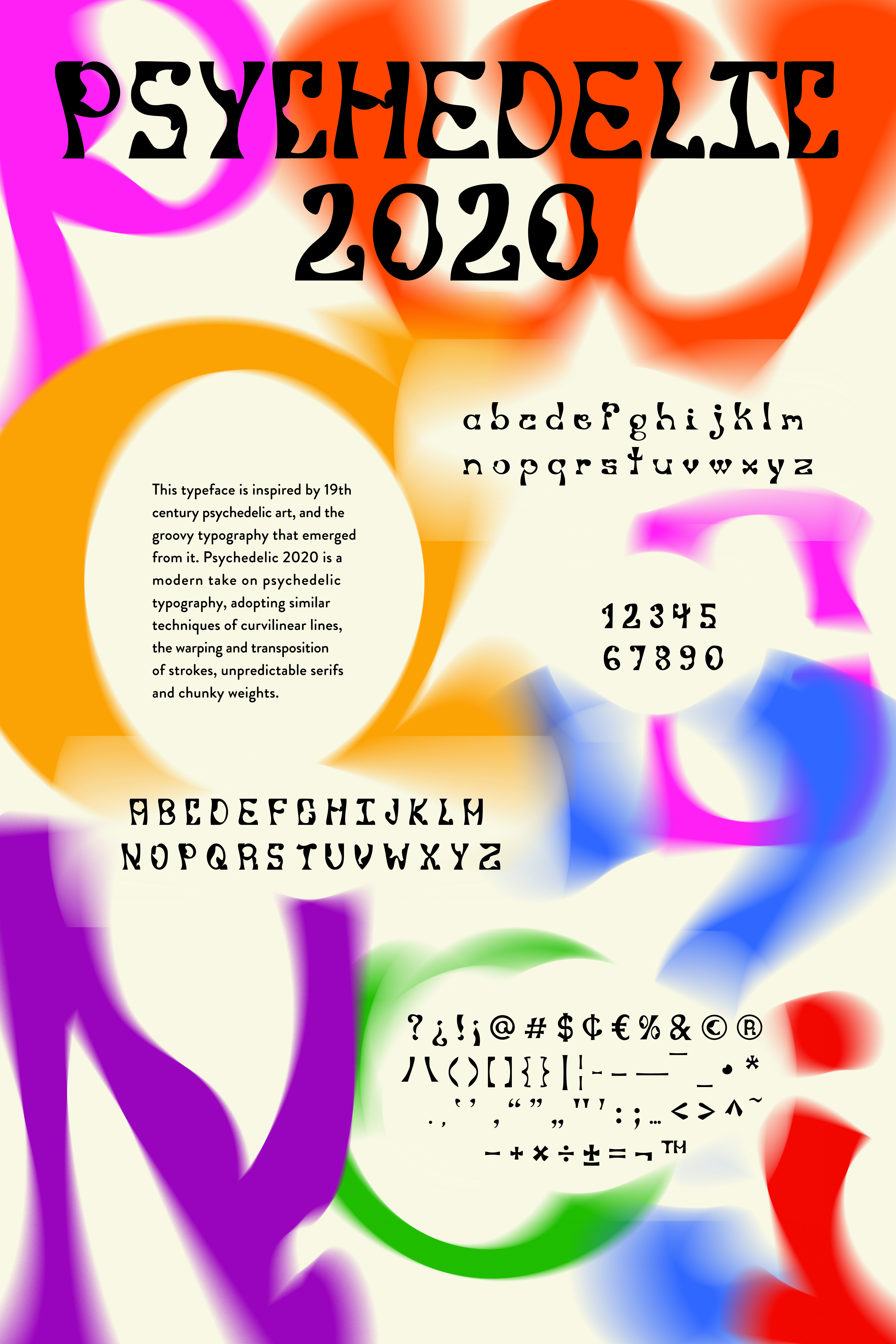 Psychedelic 2020 Typeface Design