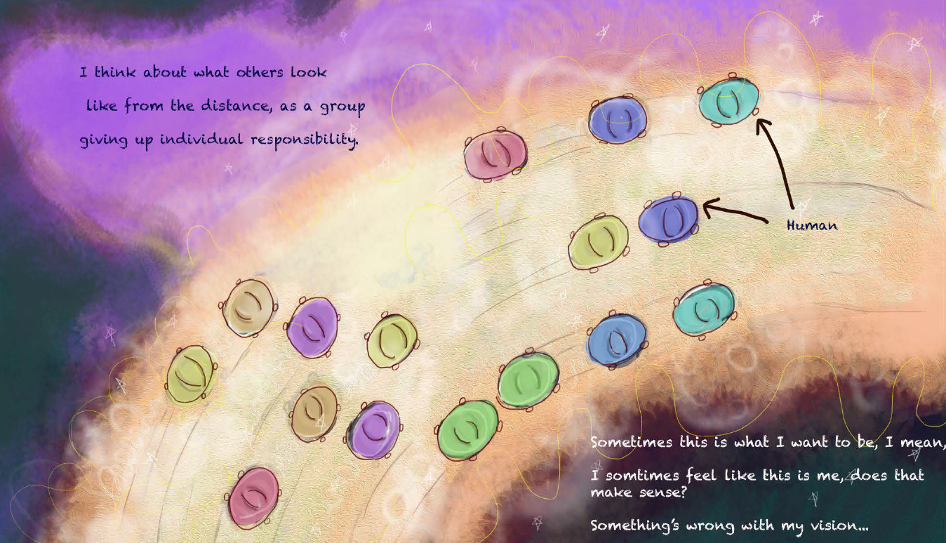 Back down there - page from the graphic novel