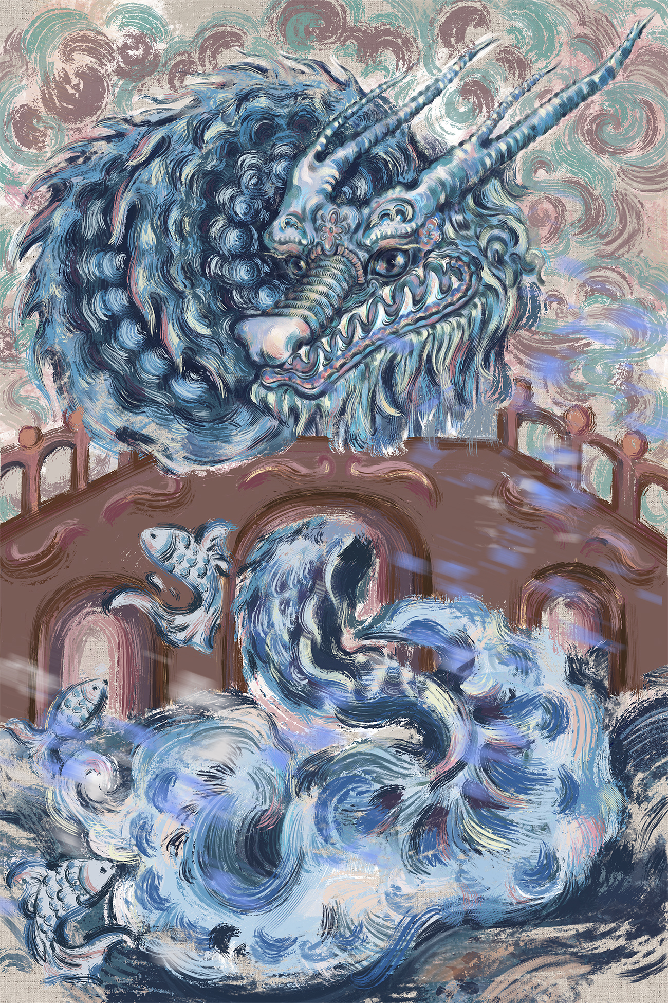 Carp Jump Over The Dragon Gate（鲤鱼跃龙门）