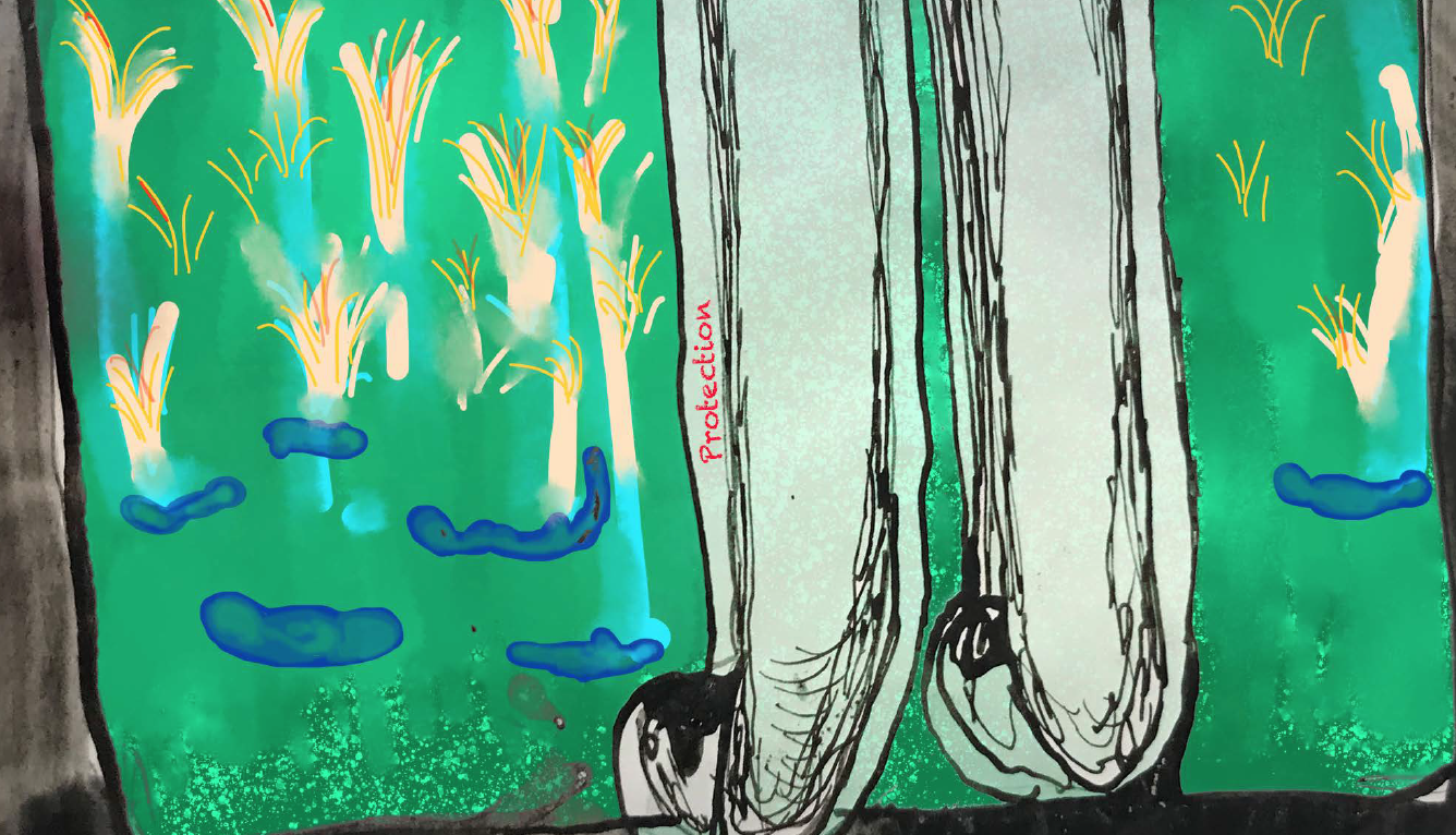 Back down there - page from the graphic novel