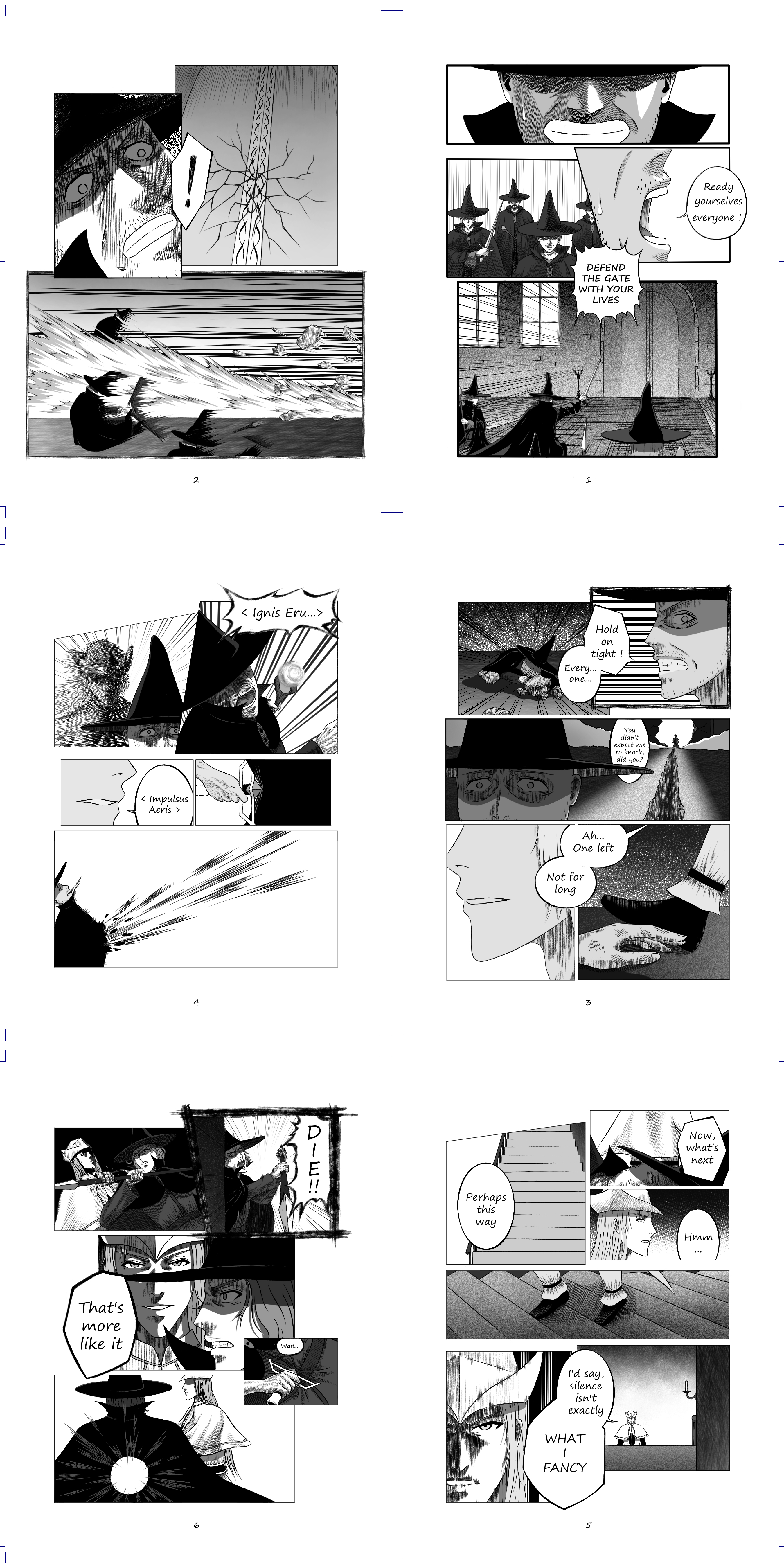 Comics Sample: Mage Battle (page 1 - 6)