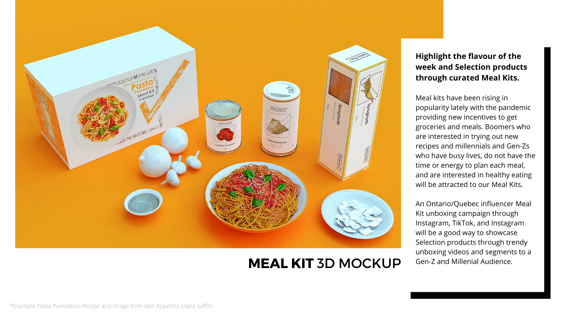 "Taste our Selection": Metro's Selection Private Label Rebrand and Launch Campaign Concept