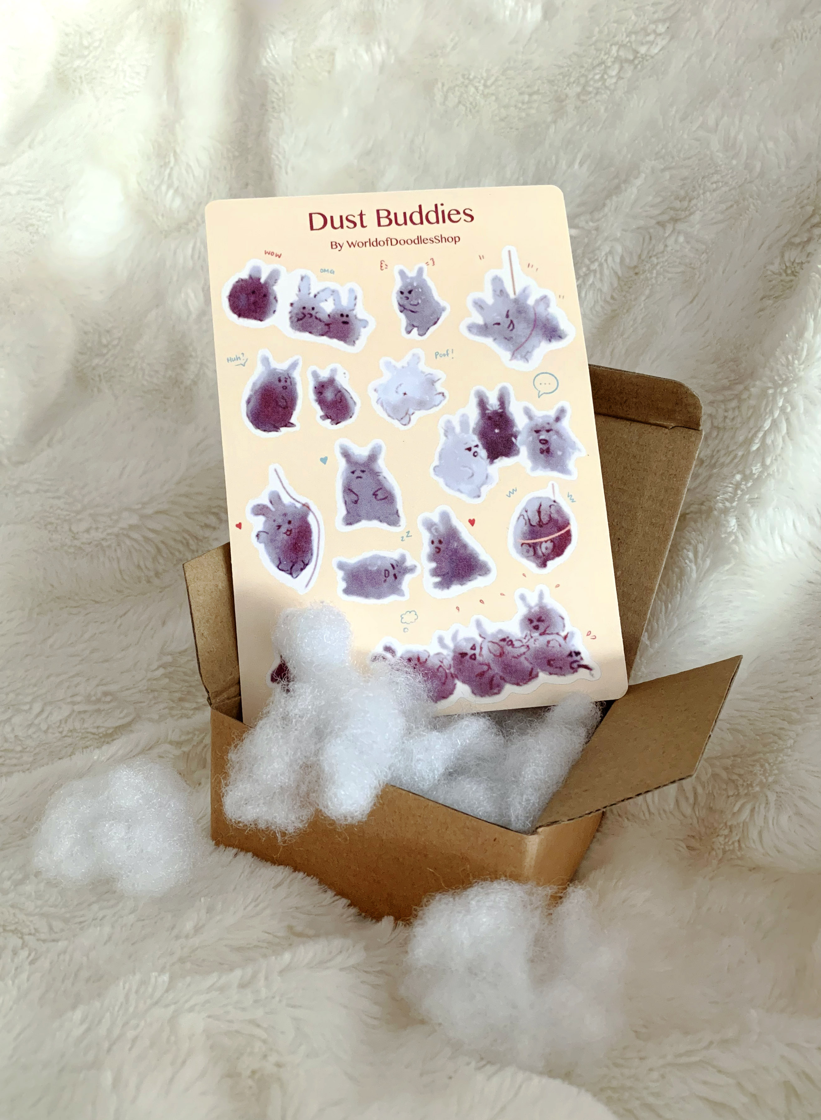 Dust Buddies Sticker Sheet