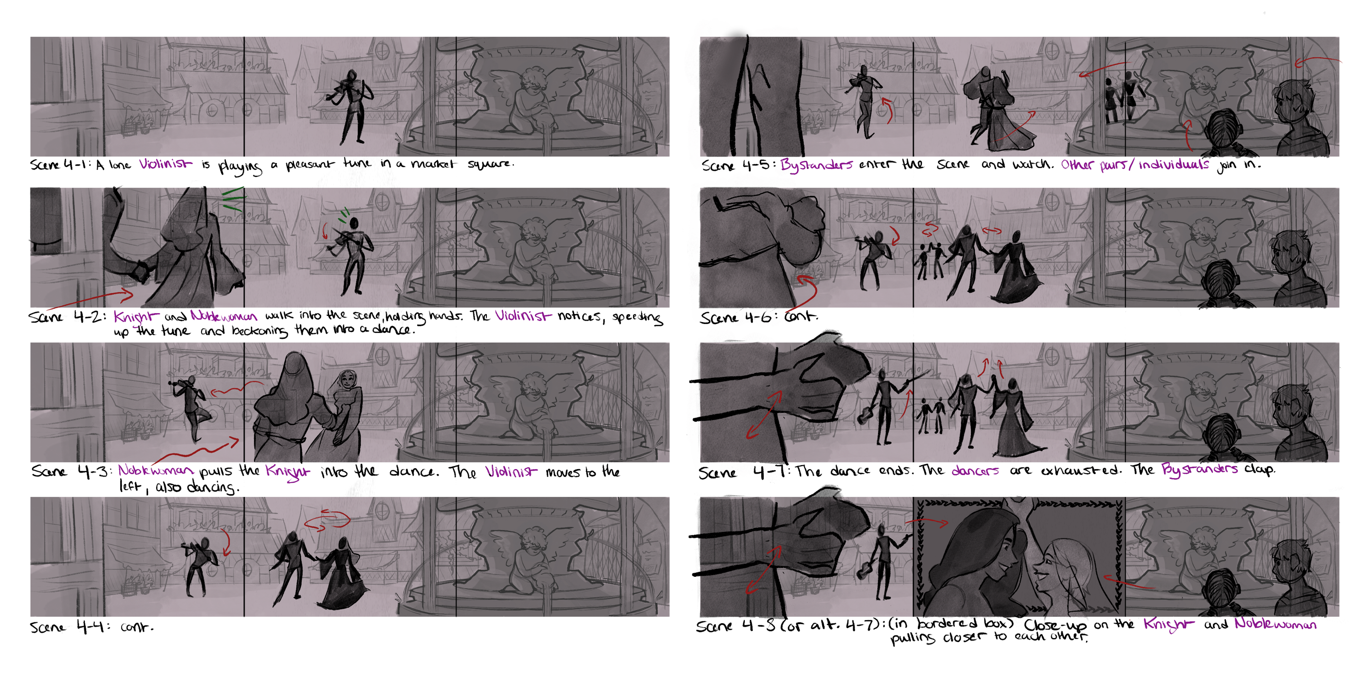 Storyboard for Shot 1