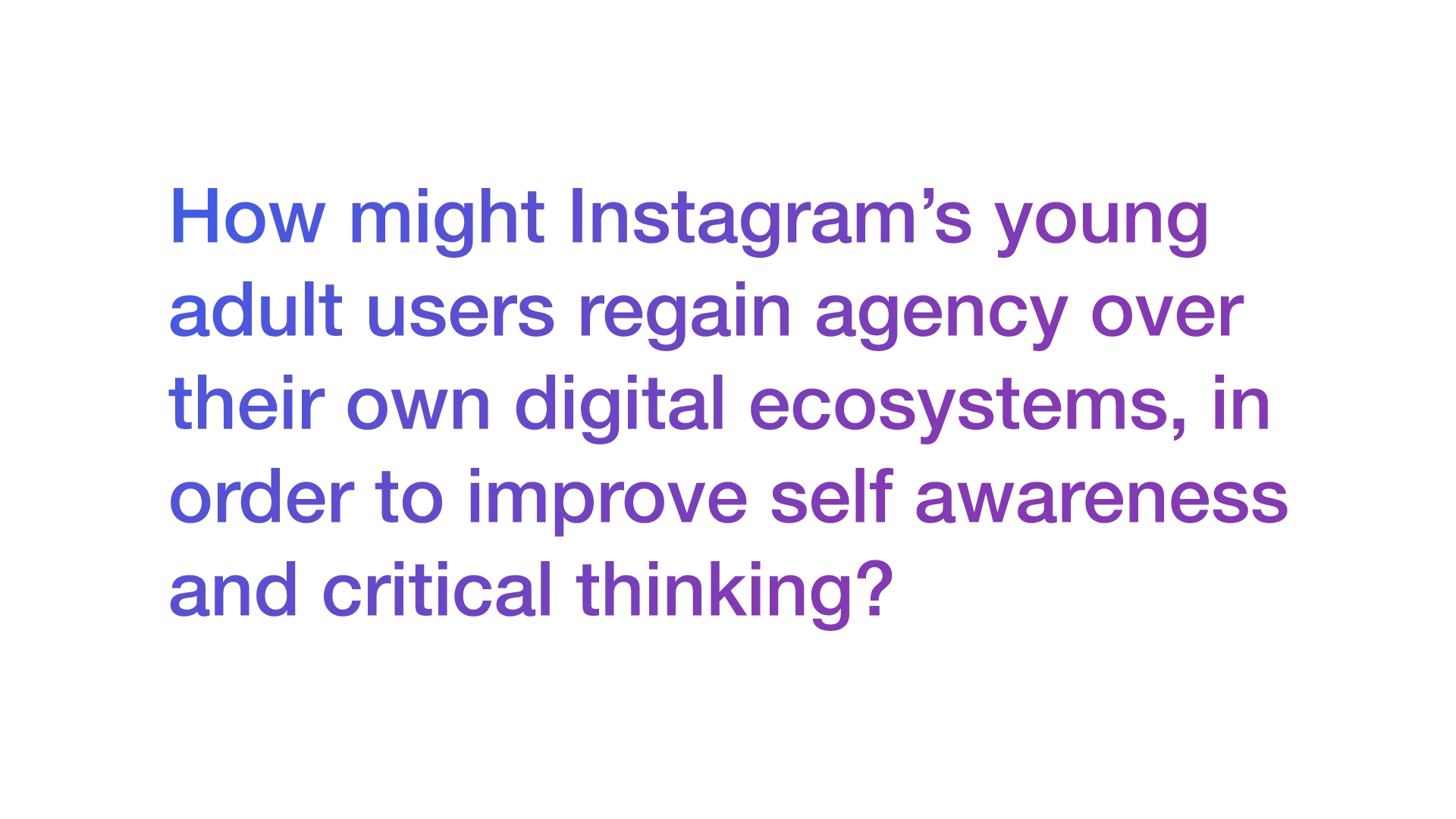 How might we question