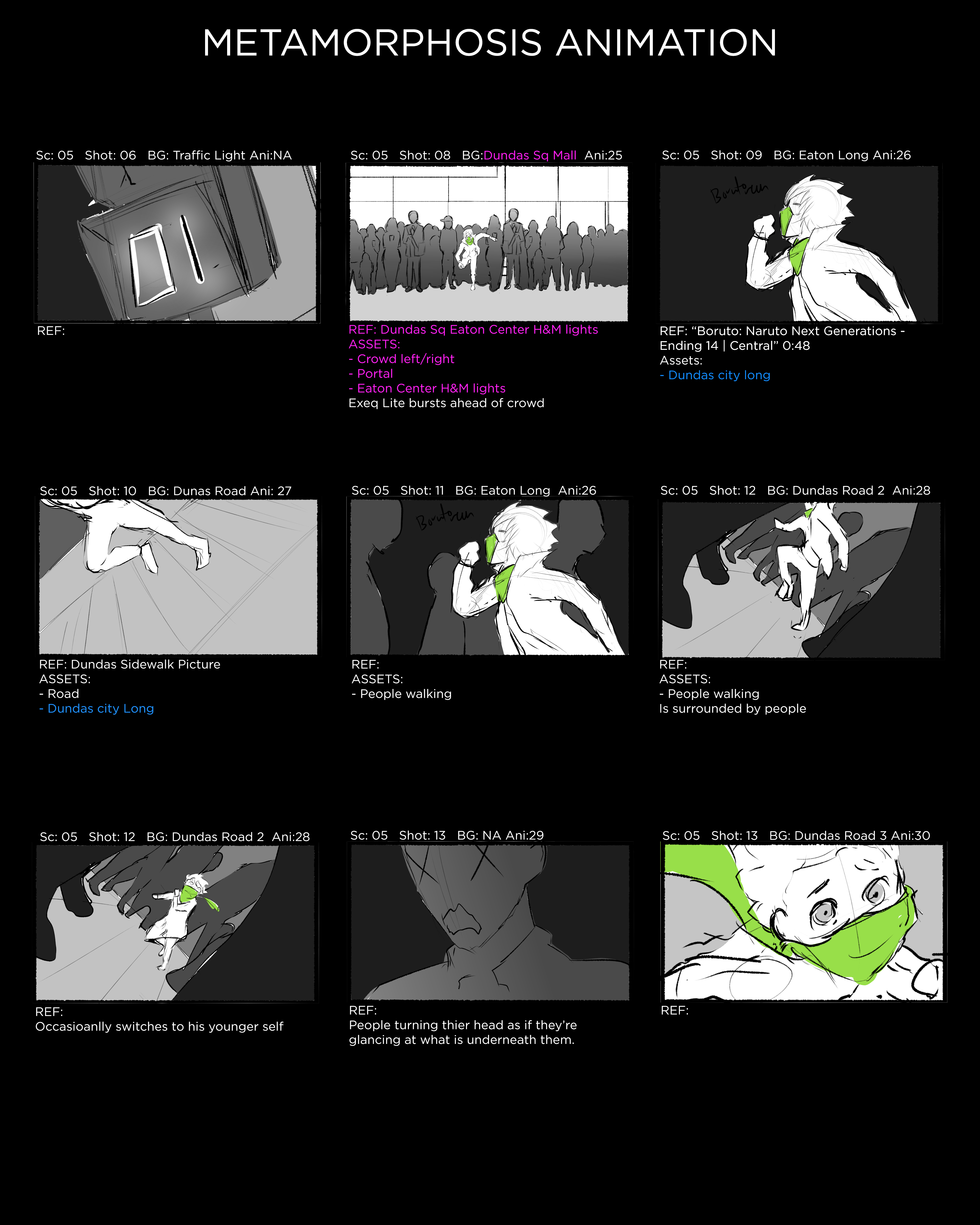 "Metamorphosis" Storyboard Page 6