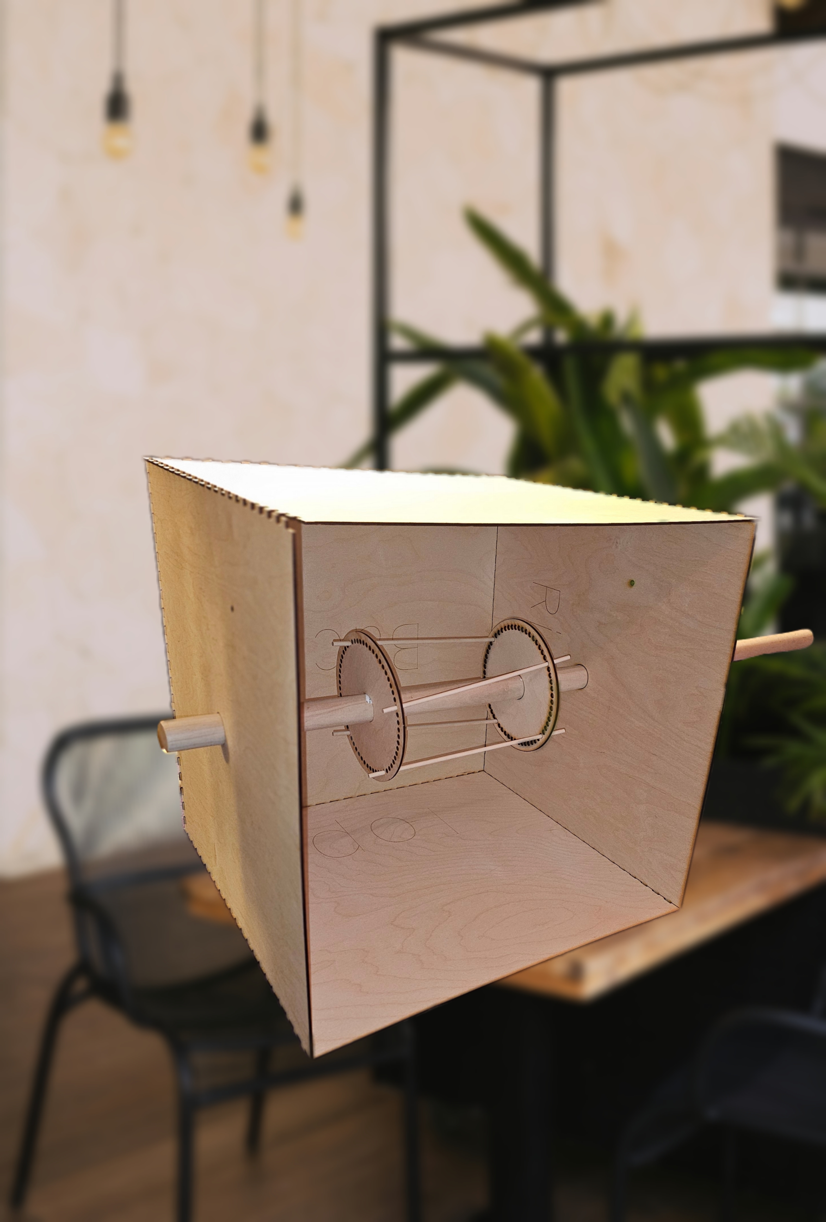 Laser Cut Flip Box- Rough Assemblage, Digital Collage