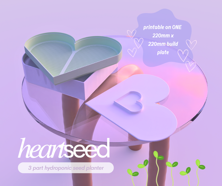 HeartSeed - Hydroponic Microgreens Planter